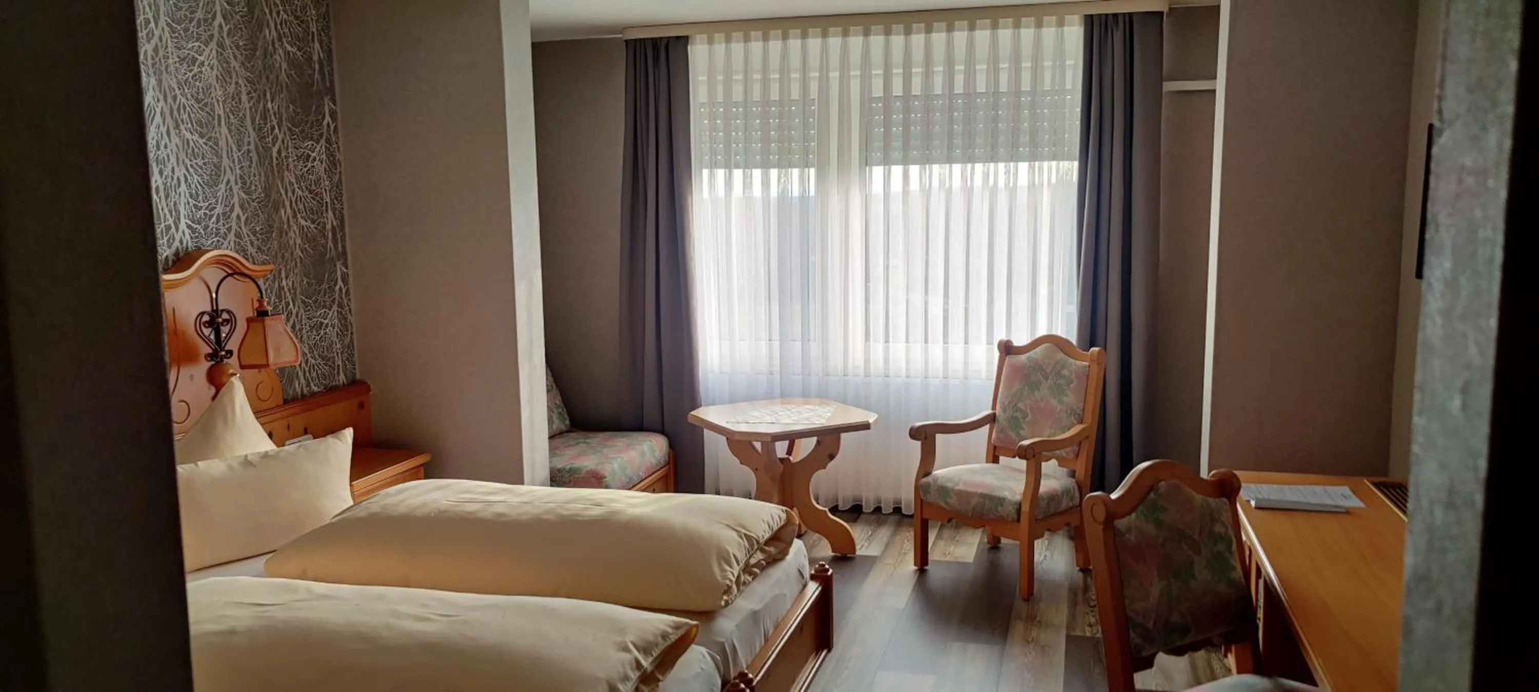 Photo of the whole room, Bed in Hotel Odenwaldblick