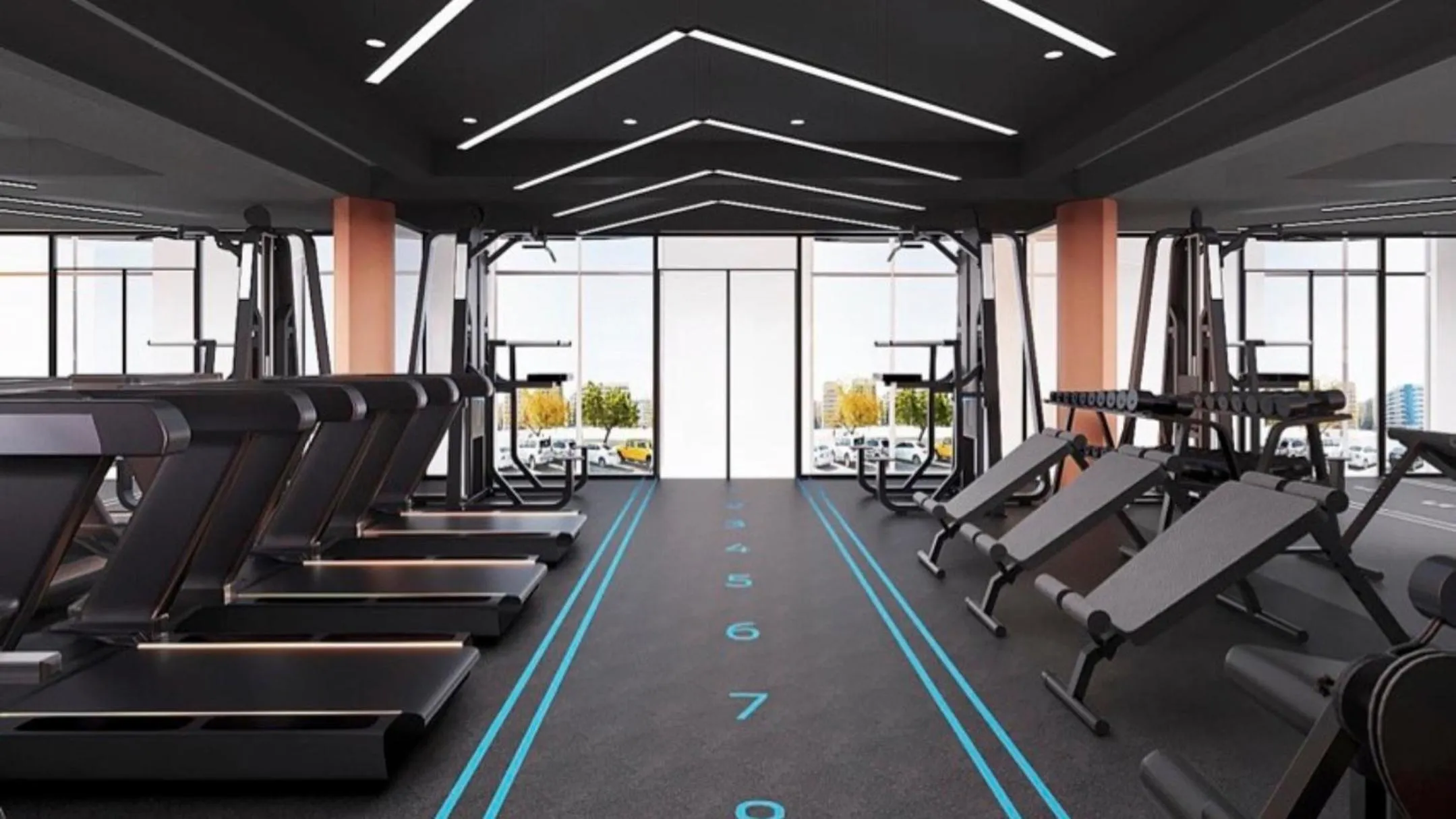 Fitness centre/facilities in Copthorne Lakeview Hotel Dubai, Green Community