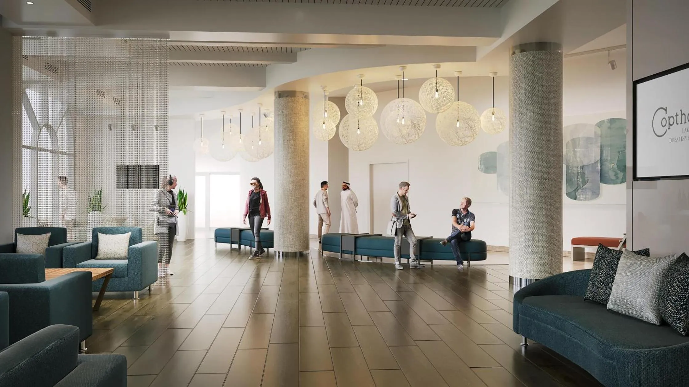 Lobby or reception in Copthorne Lakeview Hotel Dubai, Green Community