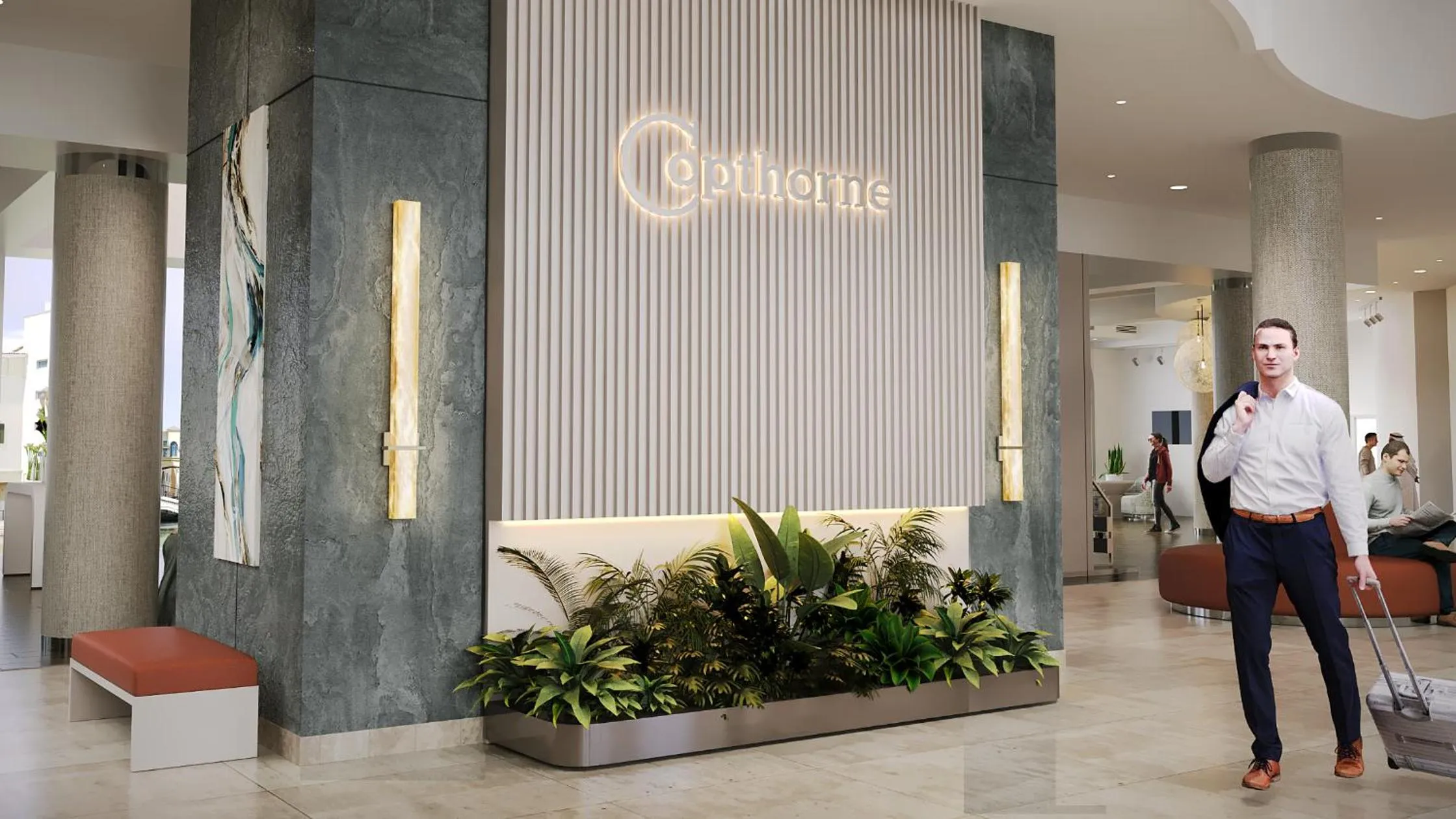 Lobby or reception in Copthorne Lakeview Hotel Dubai, Green Community