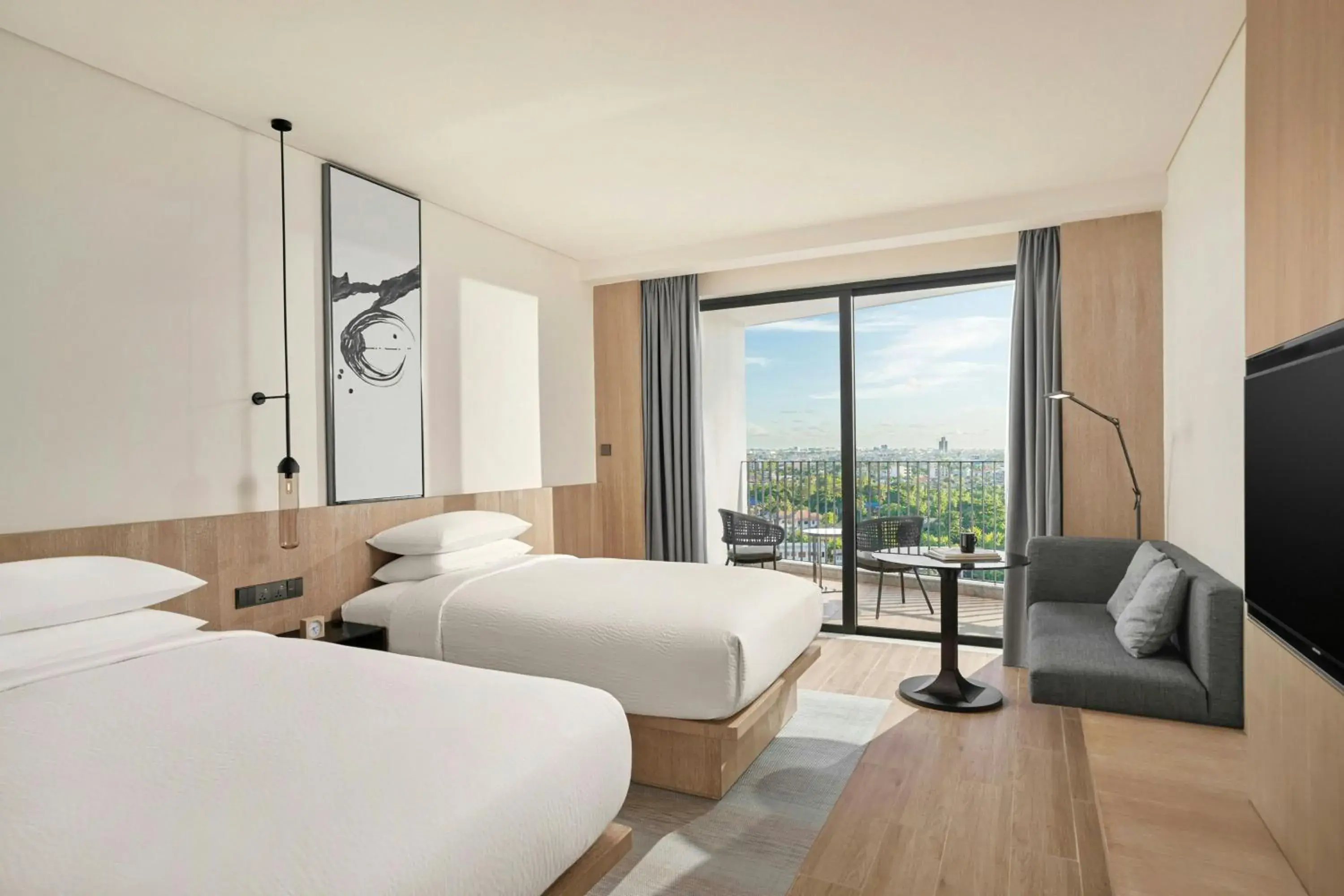 Twin Room with Balcony in Fairfield by Marriott South Binh Duong Twin Room with Balcony in Fairfield by Marriott South Binh Duong
