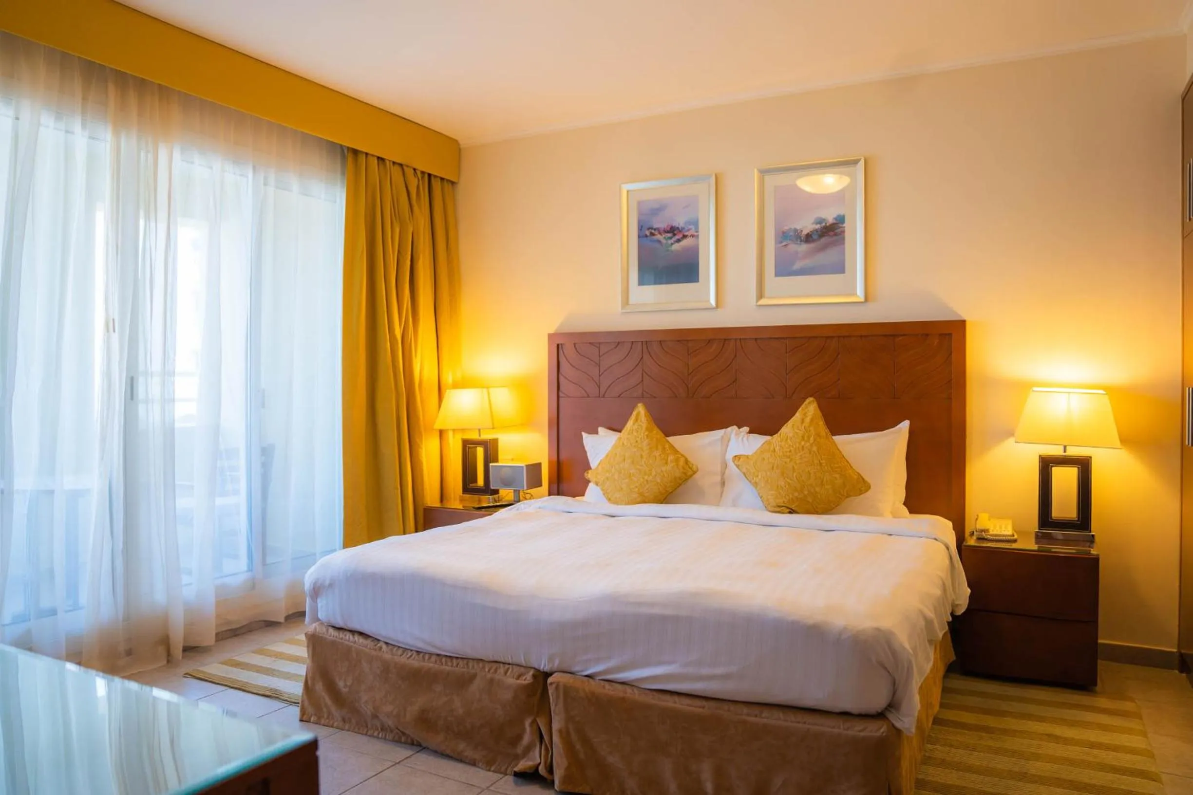 Bedroom, Bed in Copthorne Lakeview Executive Apartments Dubai, Green Community
