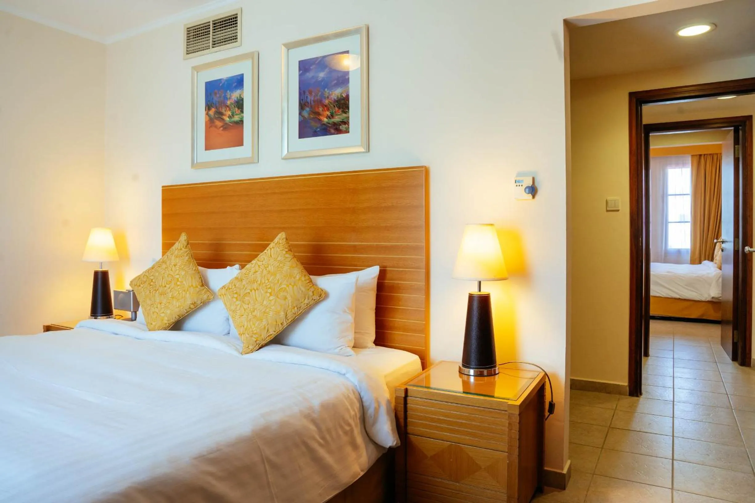 Bedroom, Bed in Copthorne Lakeview Executive Apartments Dubai, Green Community