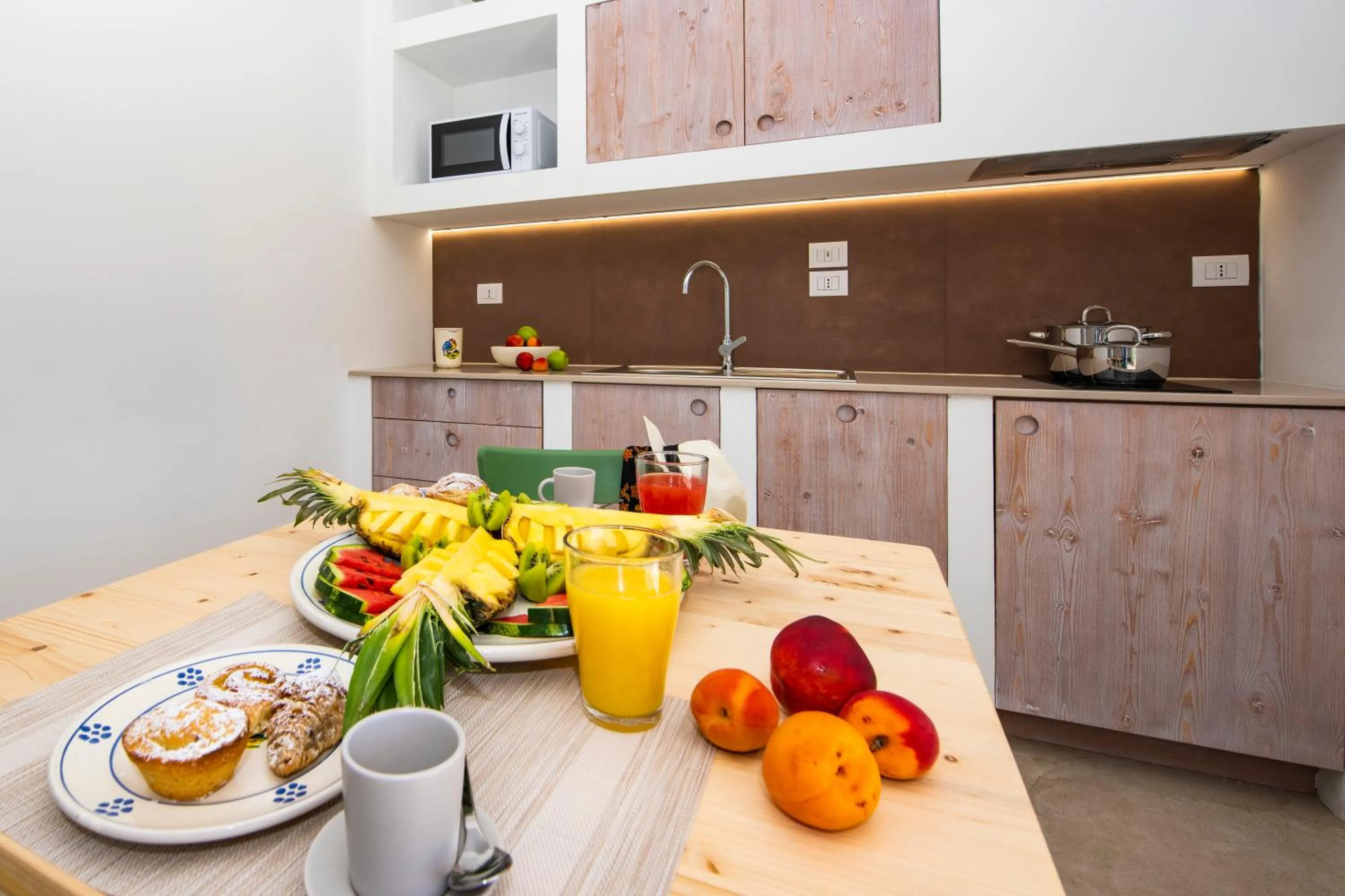 Kitchen or kitchenette in Livantea Agriresort e Residence