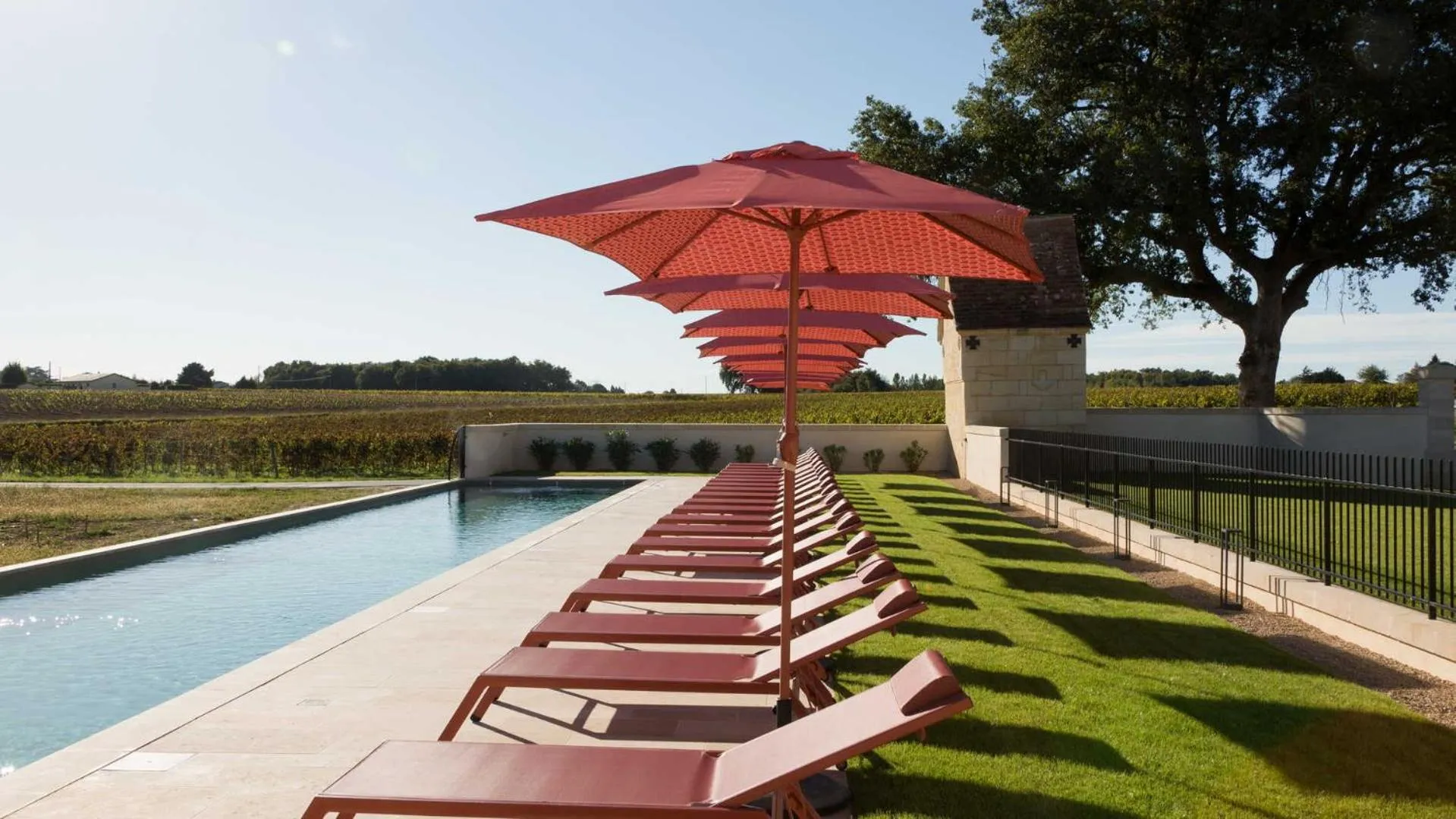 Swimming pool in Château Fage La Maison des Vignes - Saint-Émilion