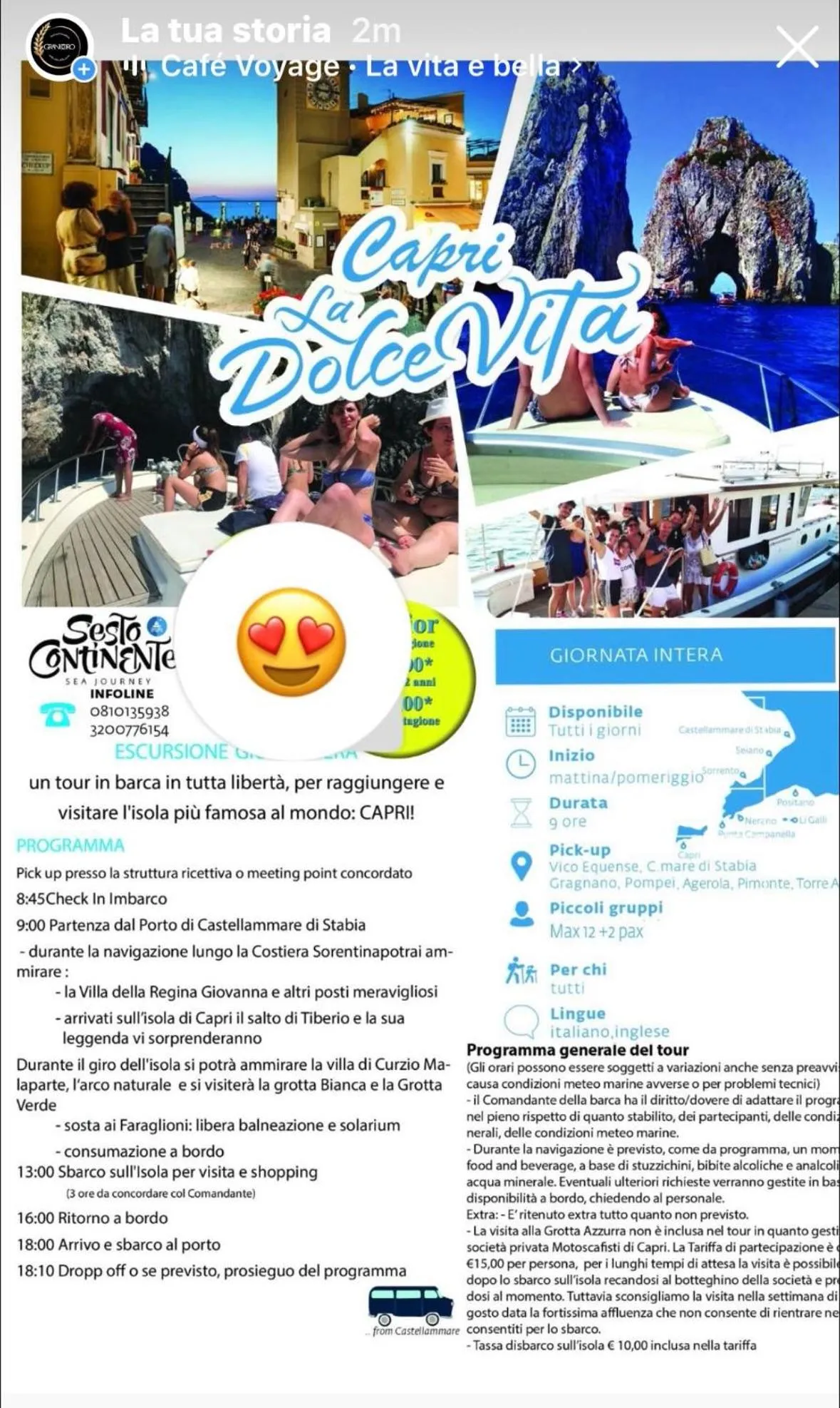 Text overlay in Granoro Gragnano B&B