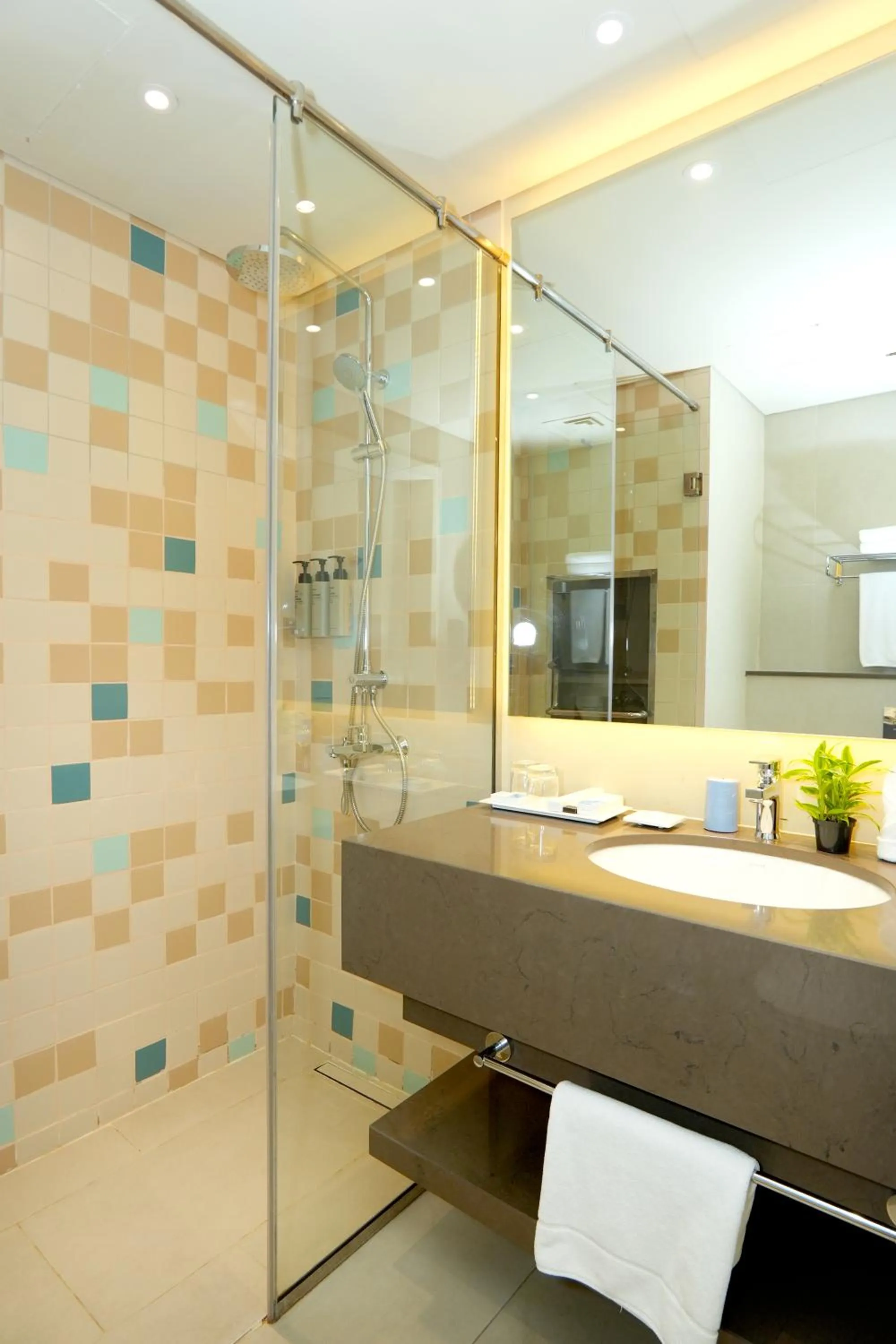 Shower in Pavilion Hotel Al Jaddaf Managed by Nooa