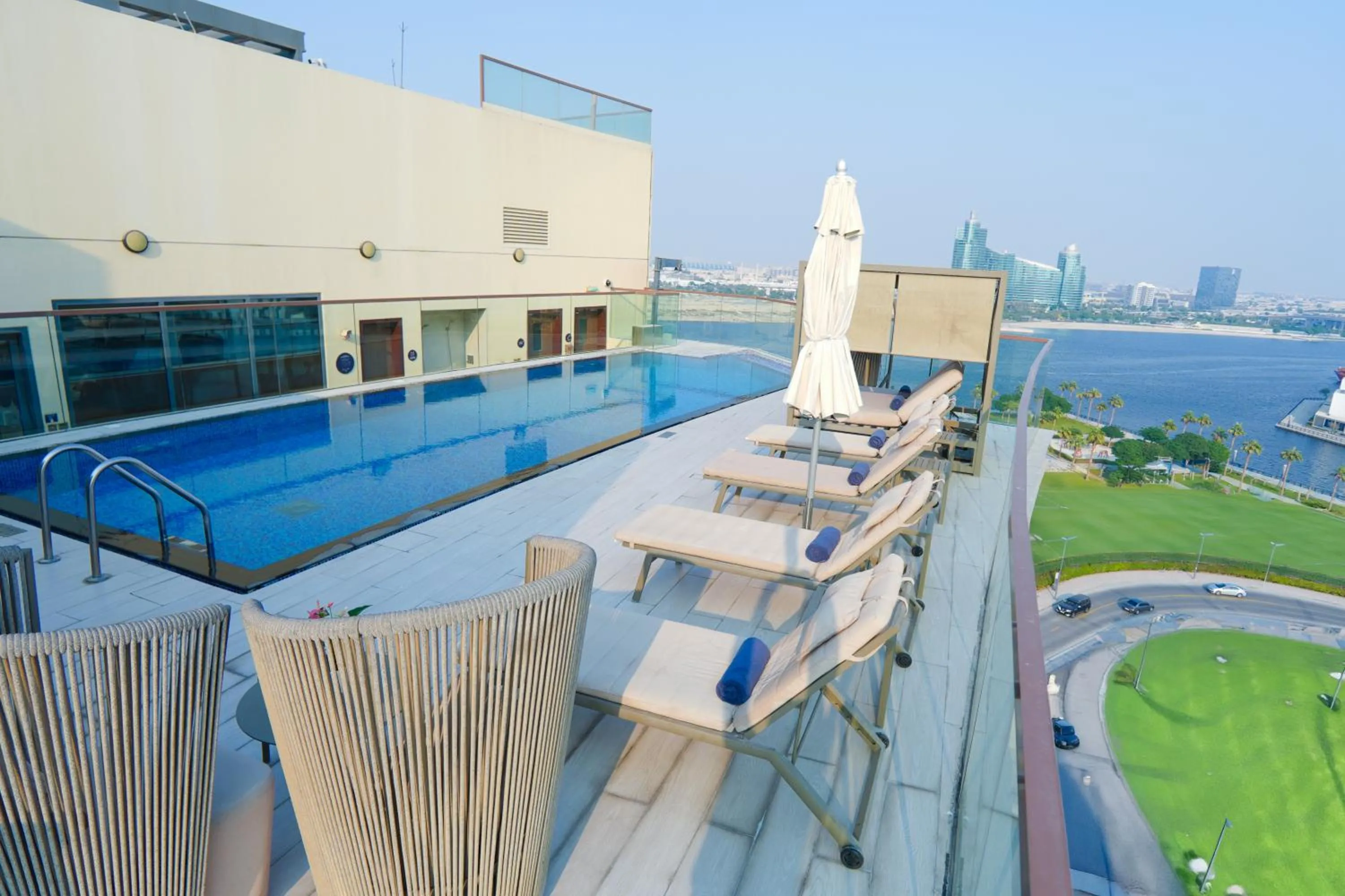 Pool view in Pavilion Hotel Al Jaddaf Managed by Nooa