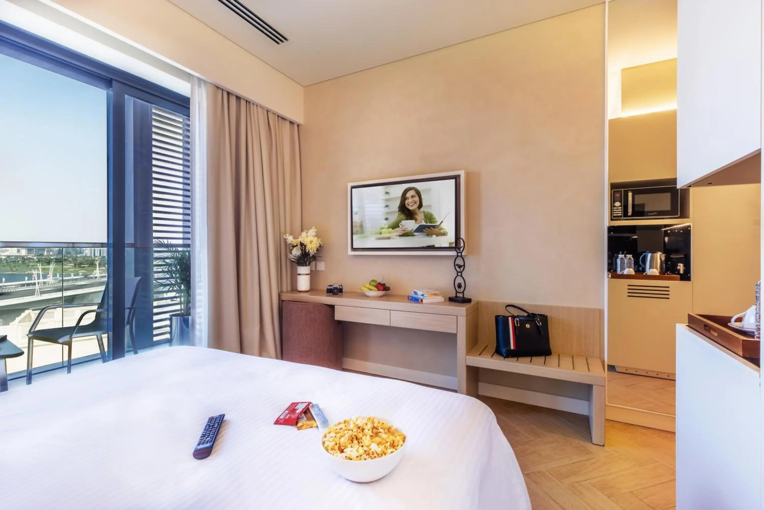 Deluxe Room with Balcony (Promenade and City View) in Pavilion Hotel Al Jaddaf - Managed by Nooa Deluxe Room with Balcony (Promenade and City View) in Pavilion Hotel Al Jaddaf - Managed by Nooa