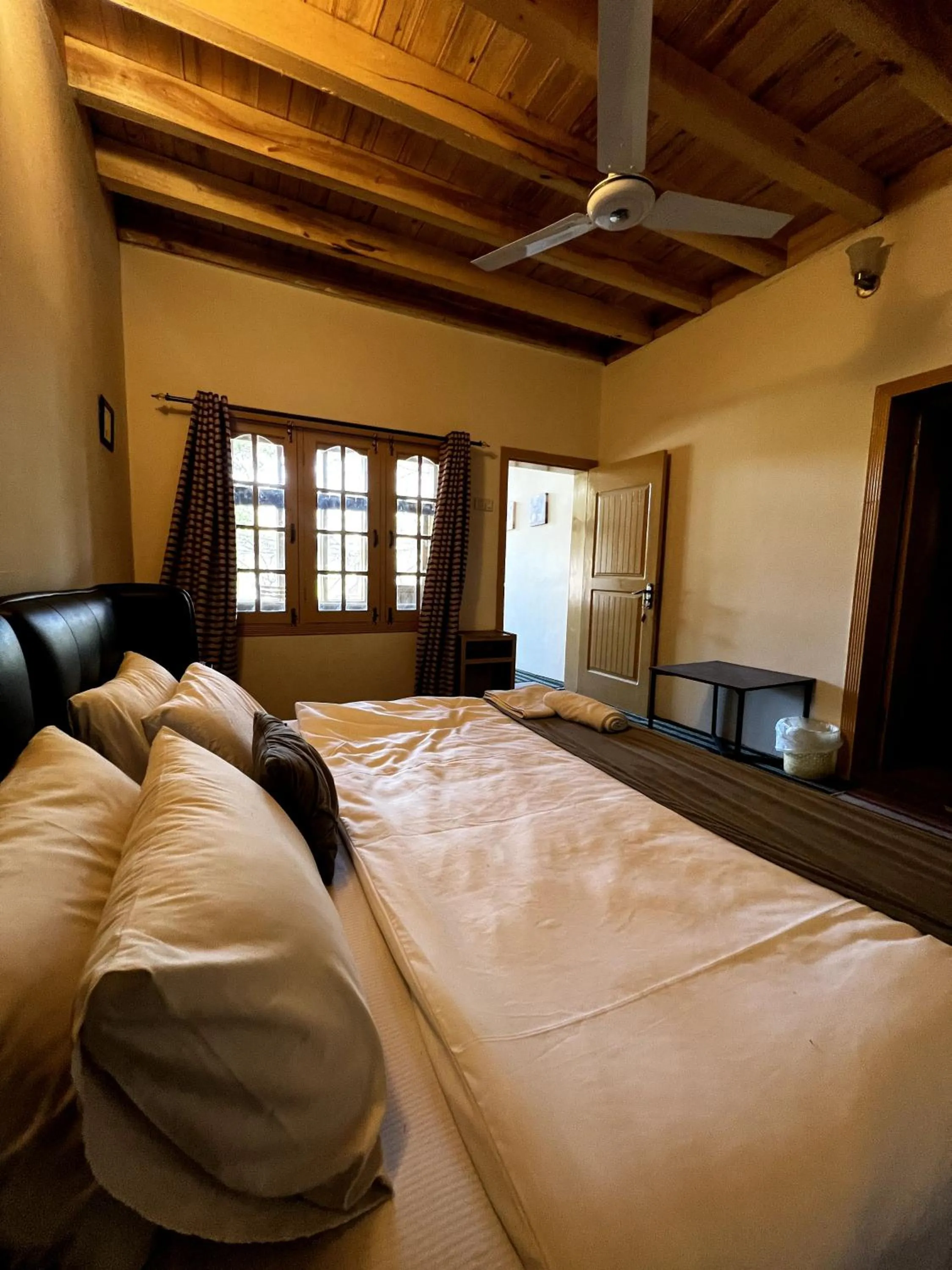 Bed in Grapes Garden Resort Hunza