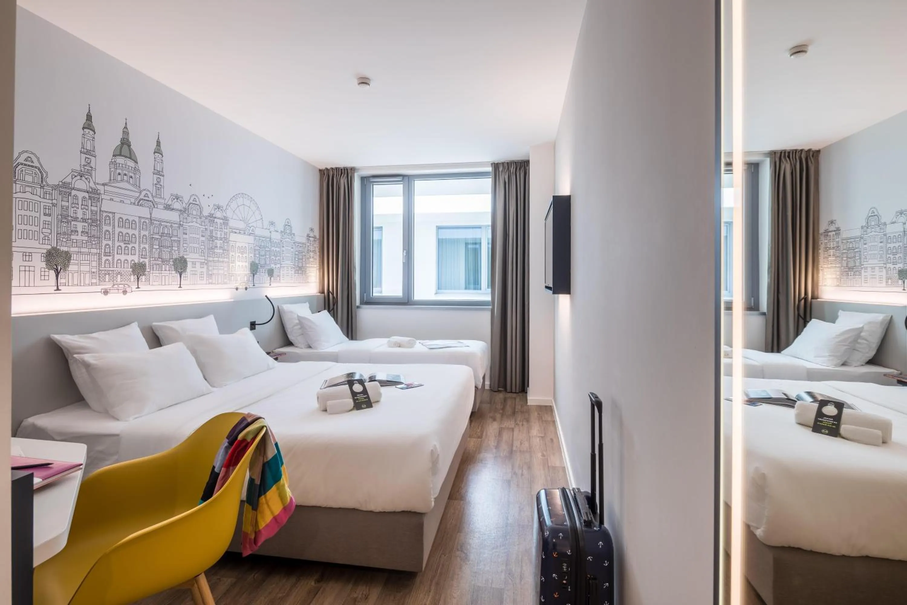 Photo of the whole room, Bed in B&B Hotel Budapest City