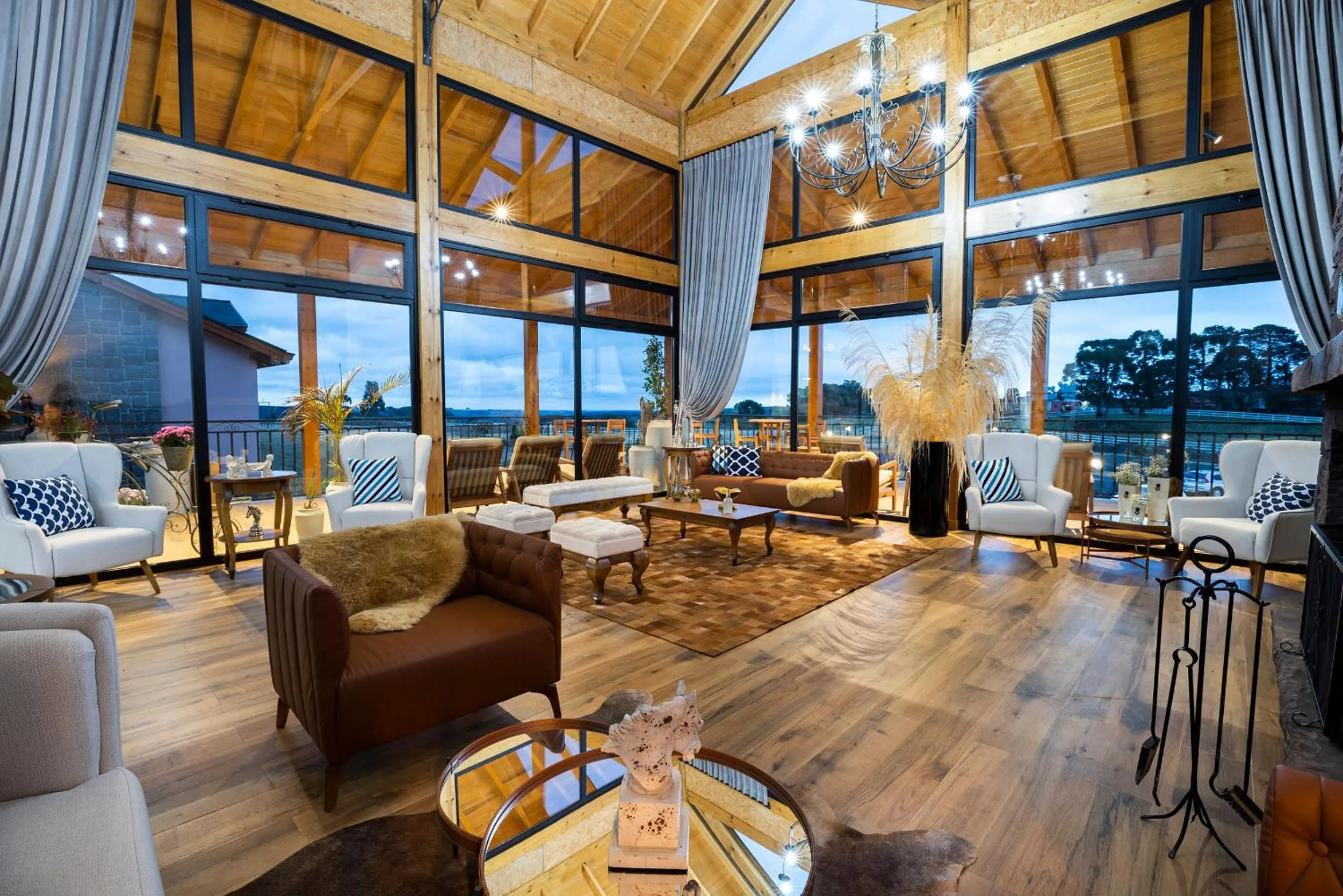 Seating area in Cerro Azul Hotel Fazenda