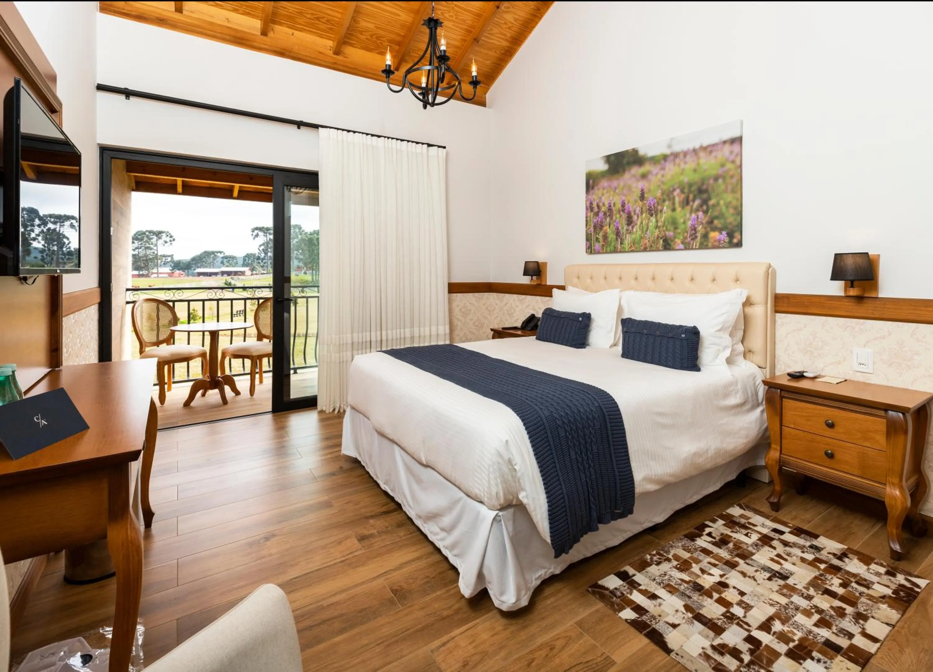 Bed in Cerro Azul Hotel Fazenda