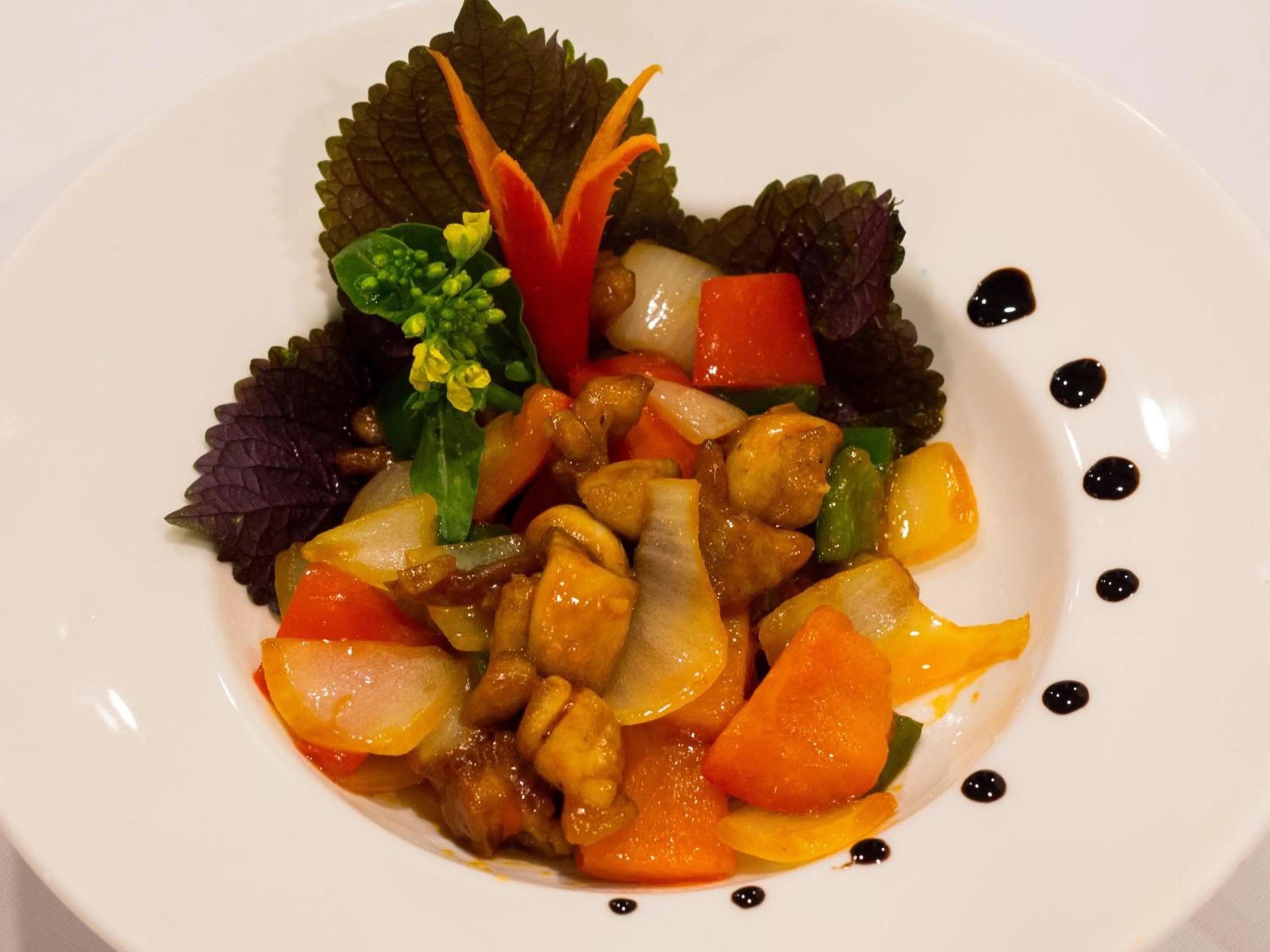 Dining area in Signature Halong Cruise