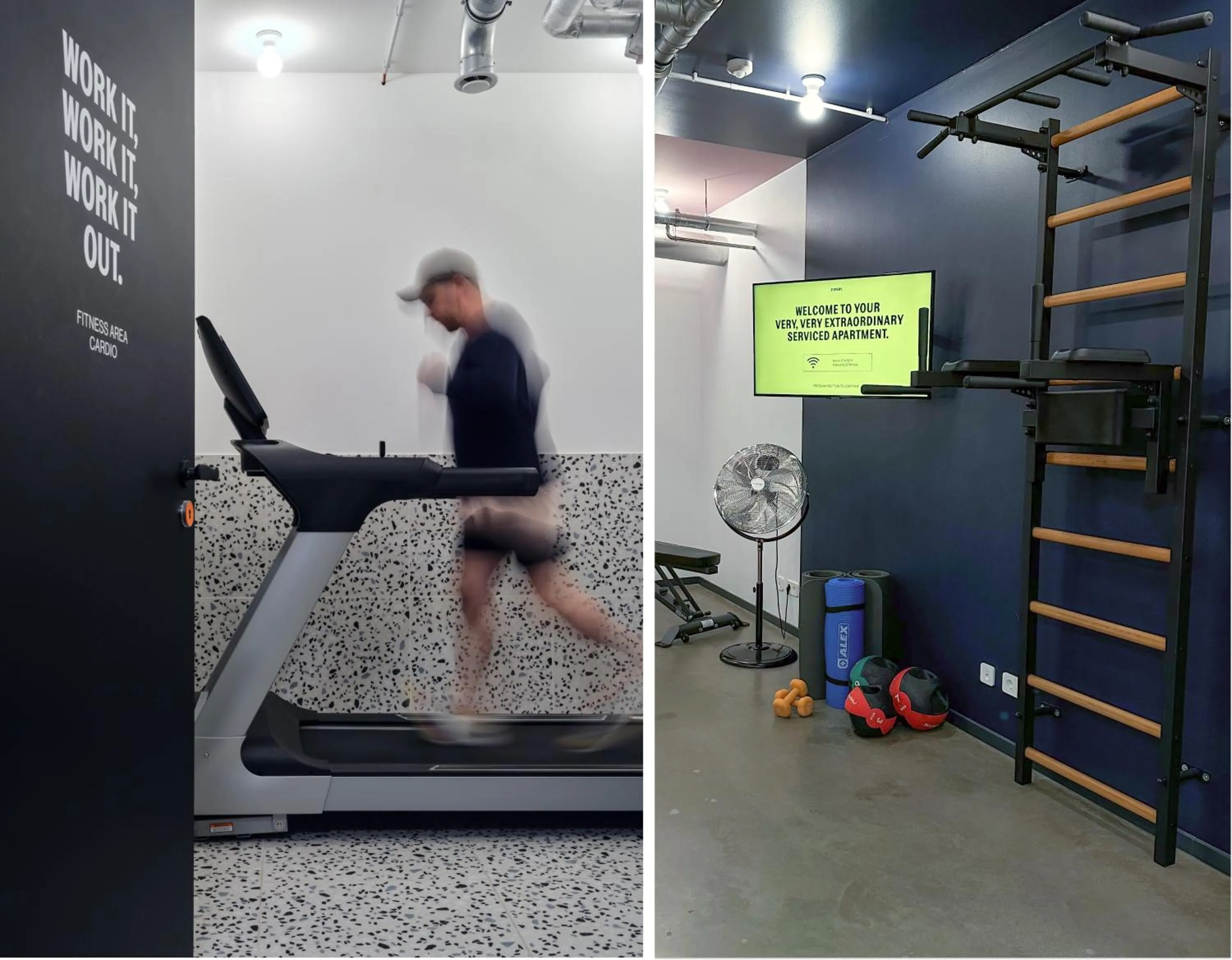 Fitness centre/facilities in STAYERY Frankfurt Sachsenhausen