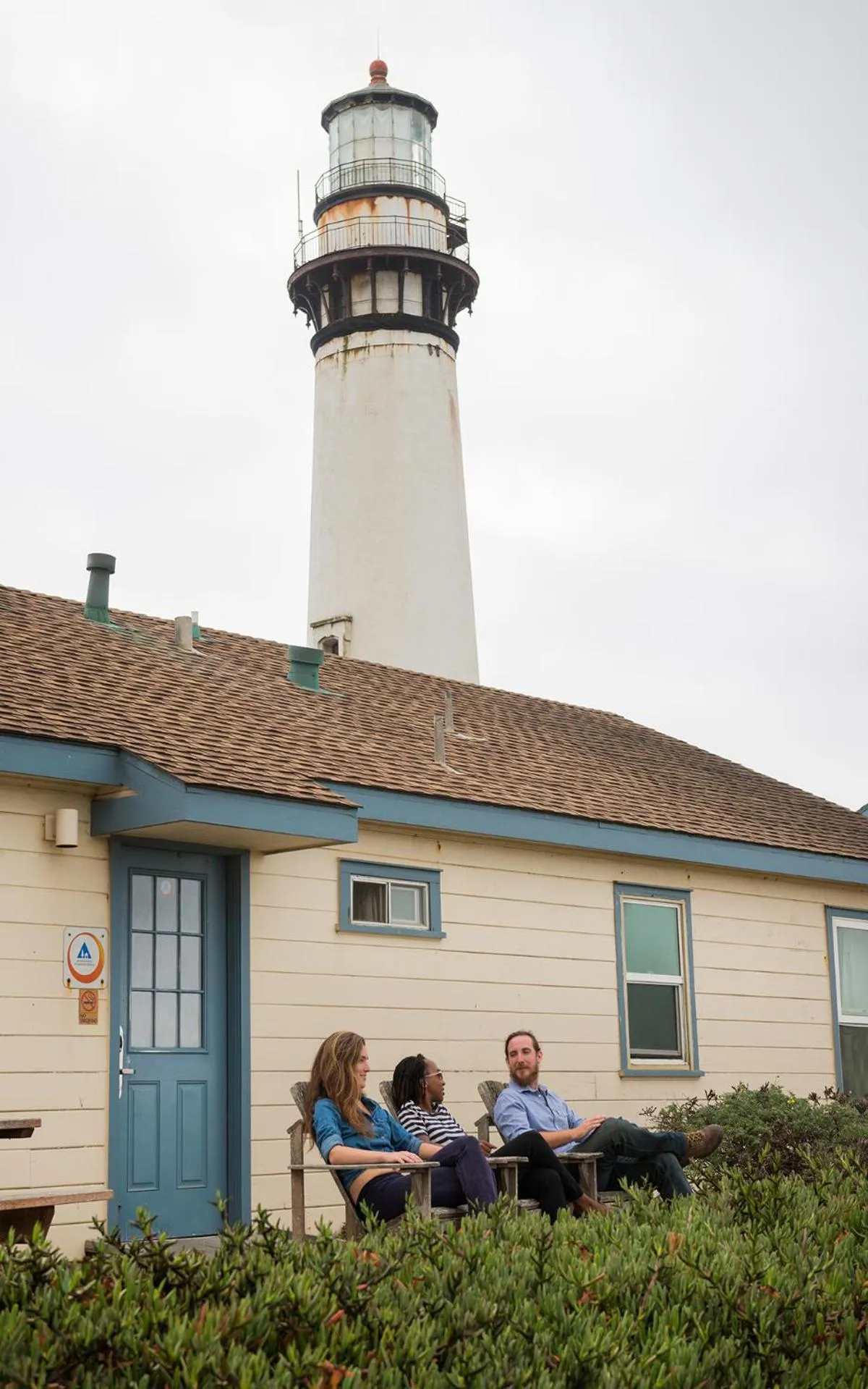 People in HI Pigeon Point Lighthouse Hostel