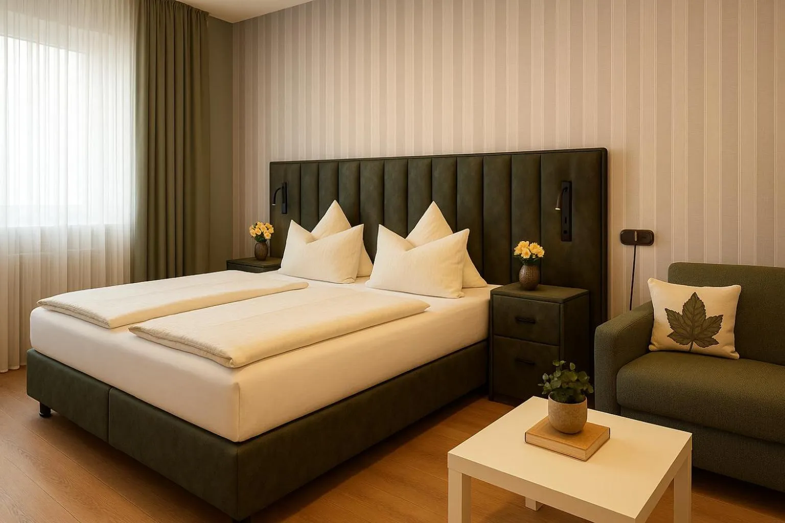 Bed in Hotel Paffhausen