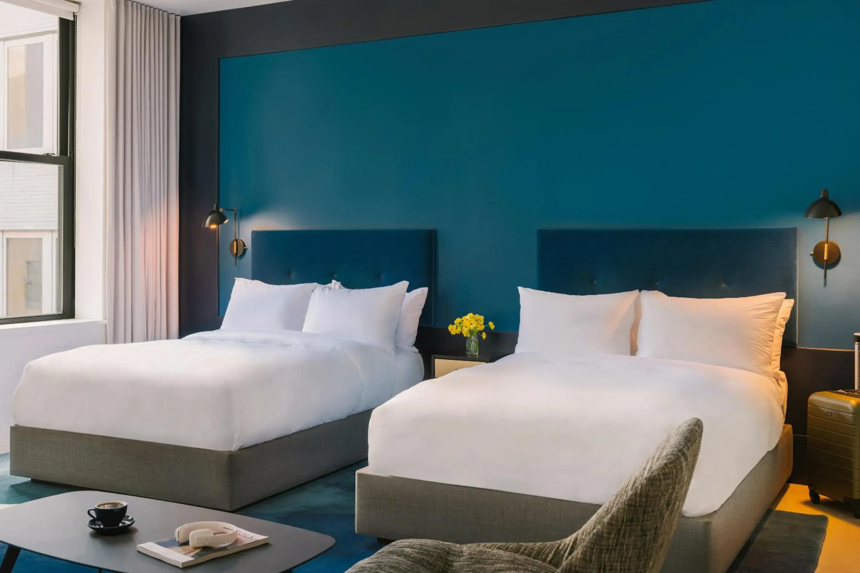 Living room, Bed in The William powered by Sonder Living room, Bed in The William powered by Sonder