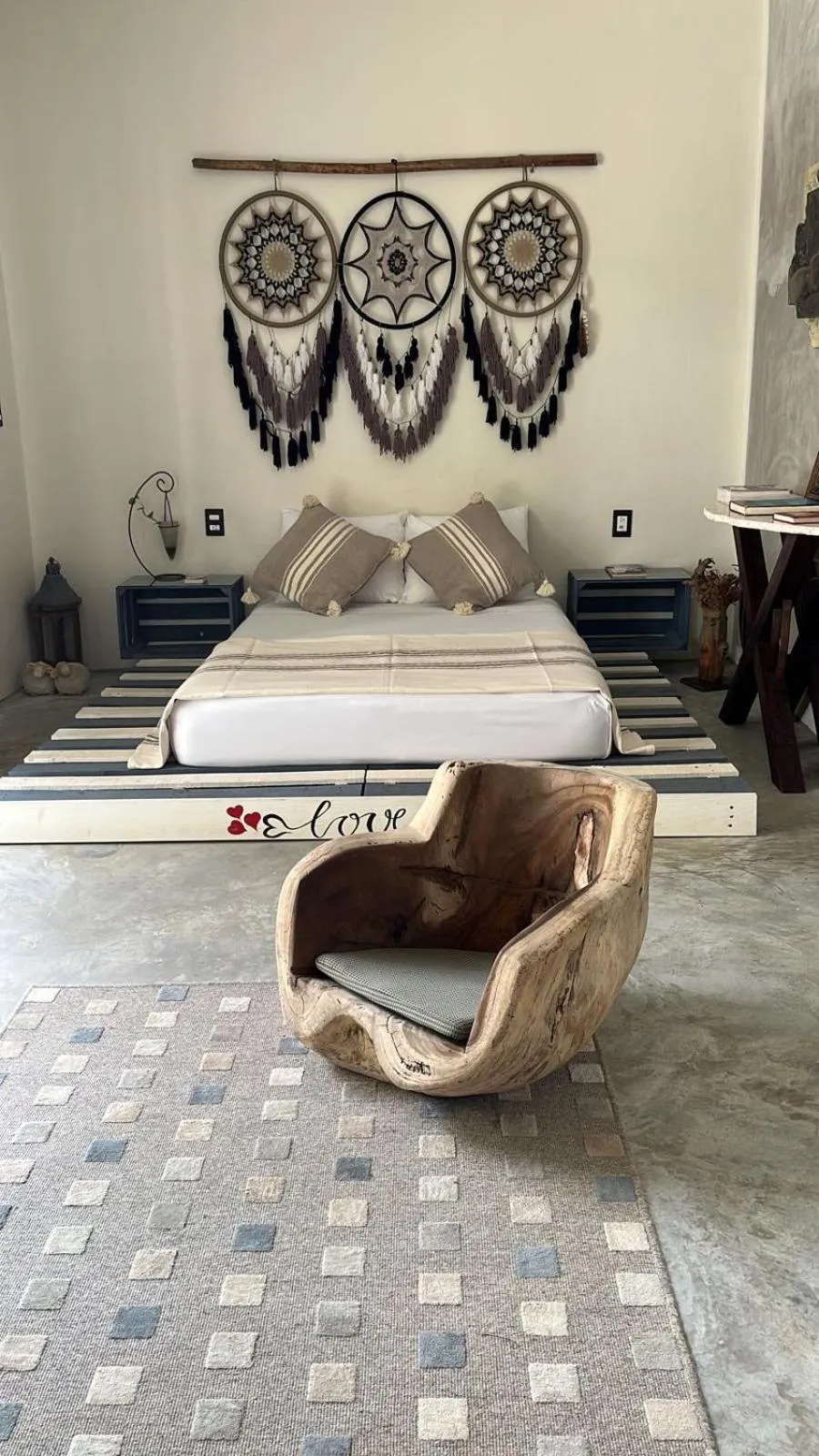 Bed in Cabañas Sicarú Mazunte