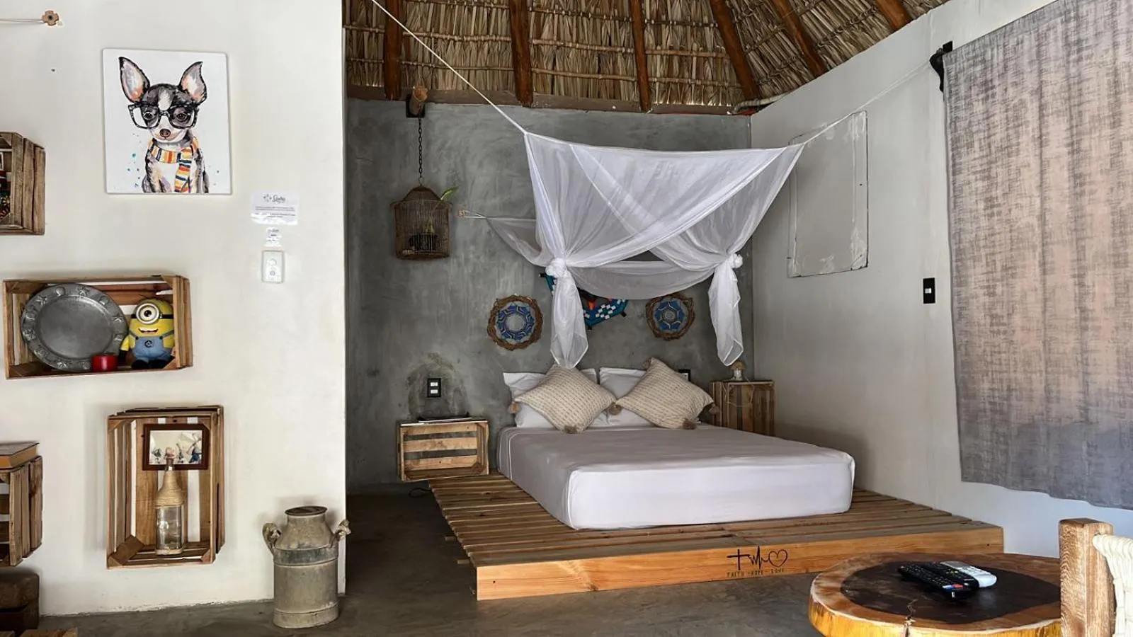 Bedroom in Cabañas Sicarú Mazunte