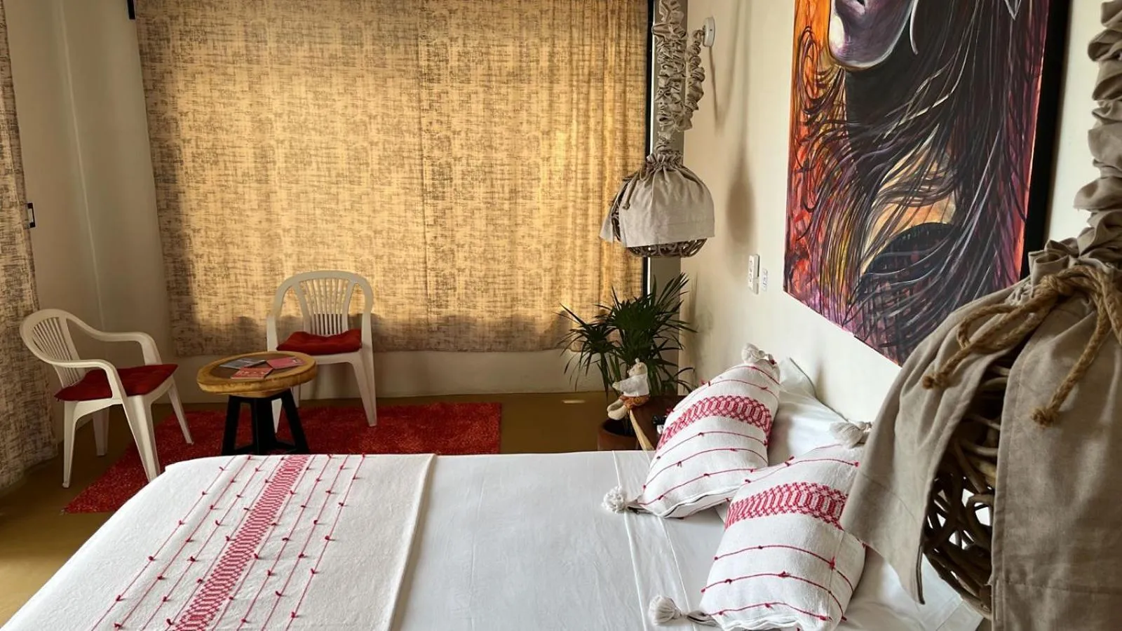 Bed in Cabañas Sicarú Mazunte