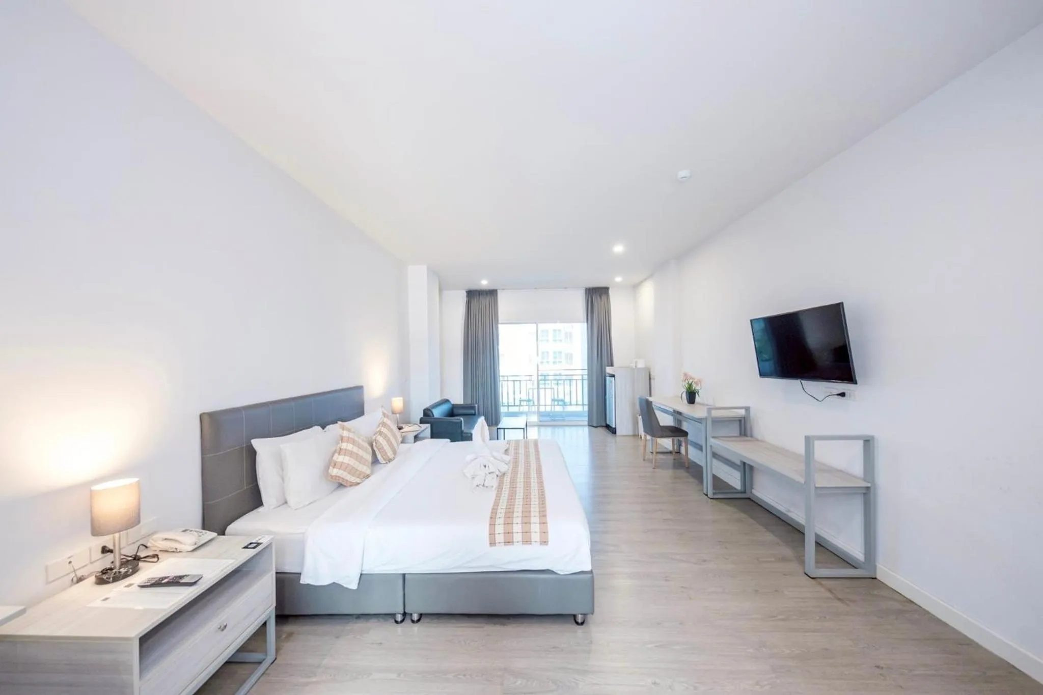 Bed in GRAND PA Hotel&Resort Lamphun Chiang Mai