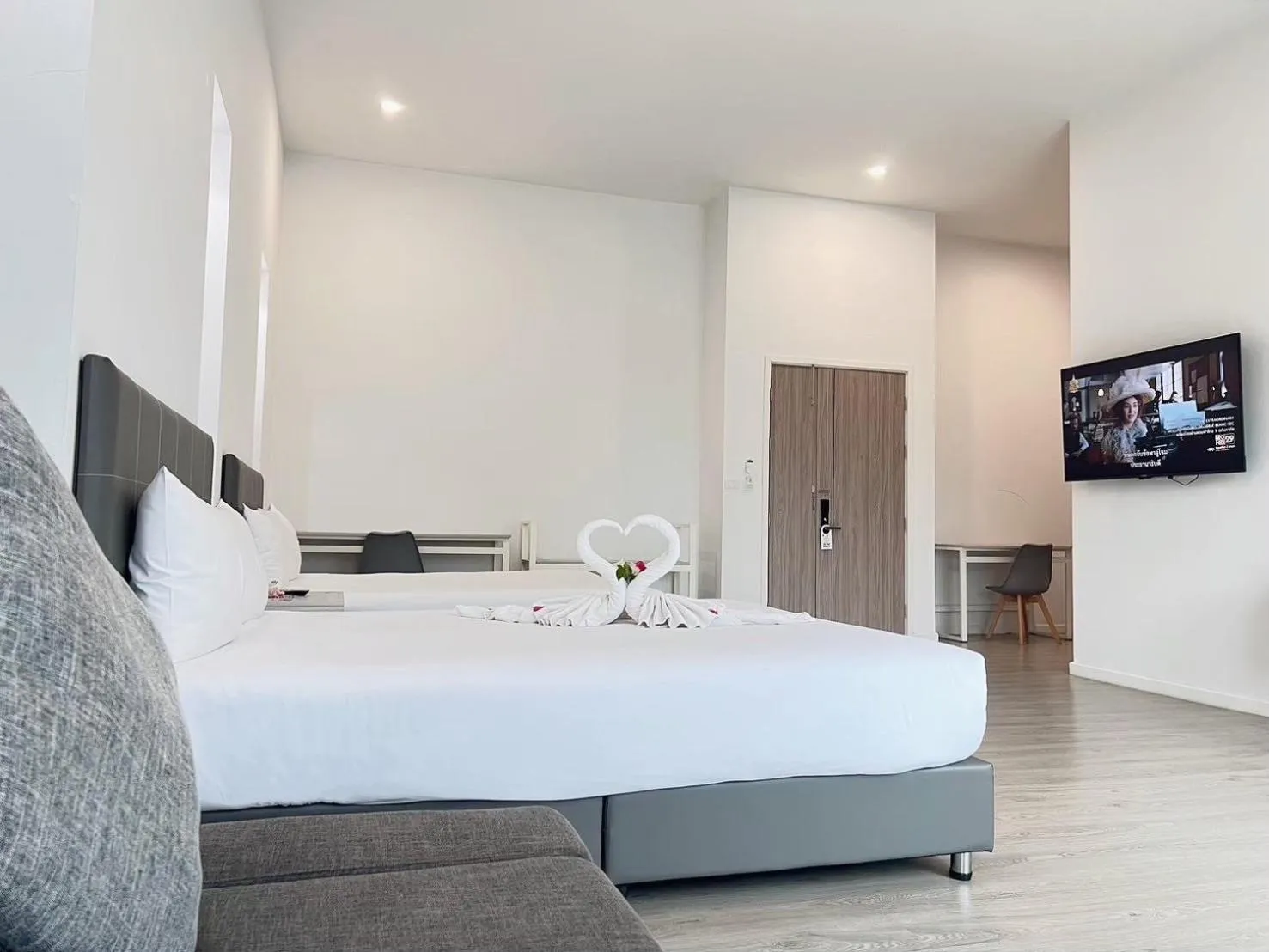 Bed in GRAND PA Hotel&Resort Lamphun Chiang Mai