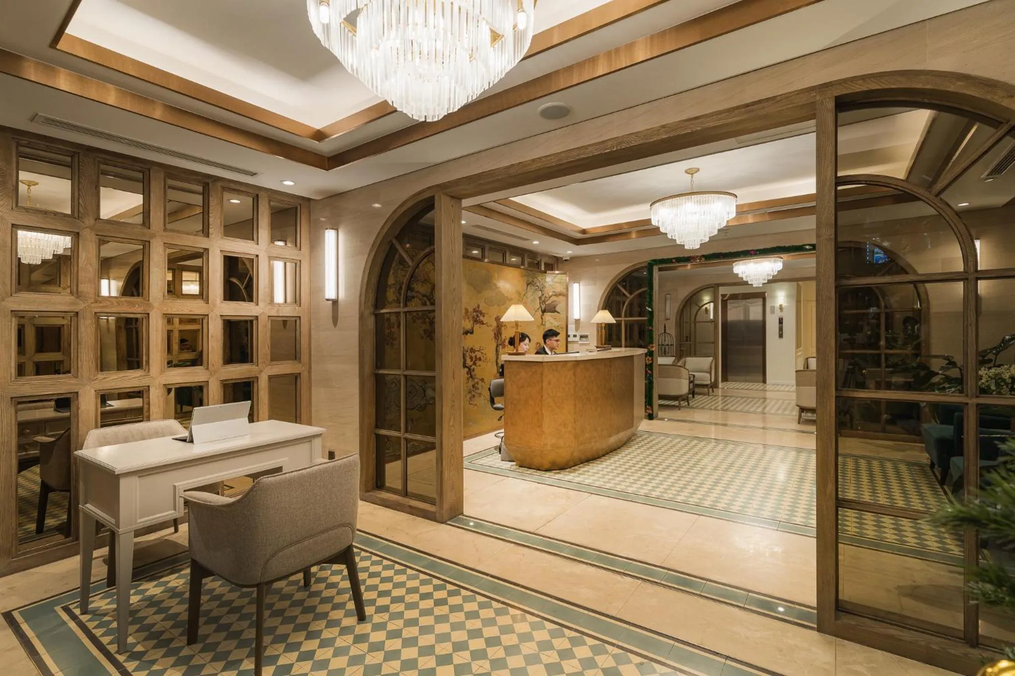 Lobby or reception in La Passion Hanoi Hotel & Spa