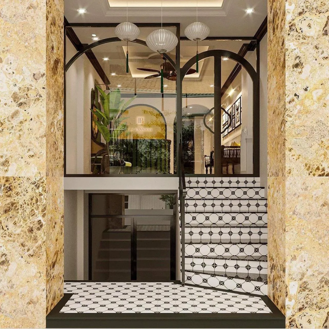 Lobby or reception in La Passion Hanoi Hotel & Spa