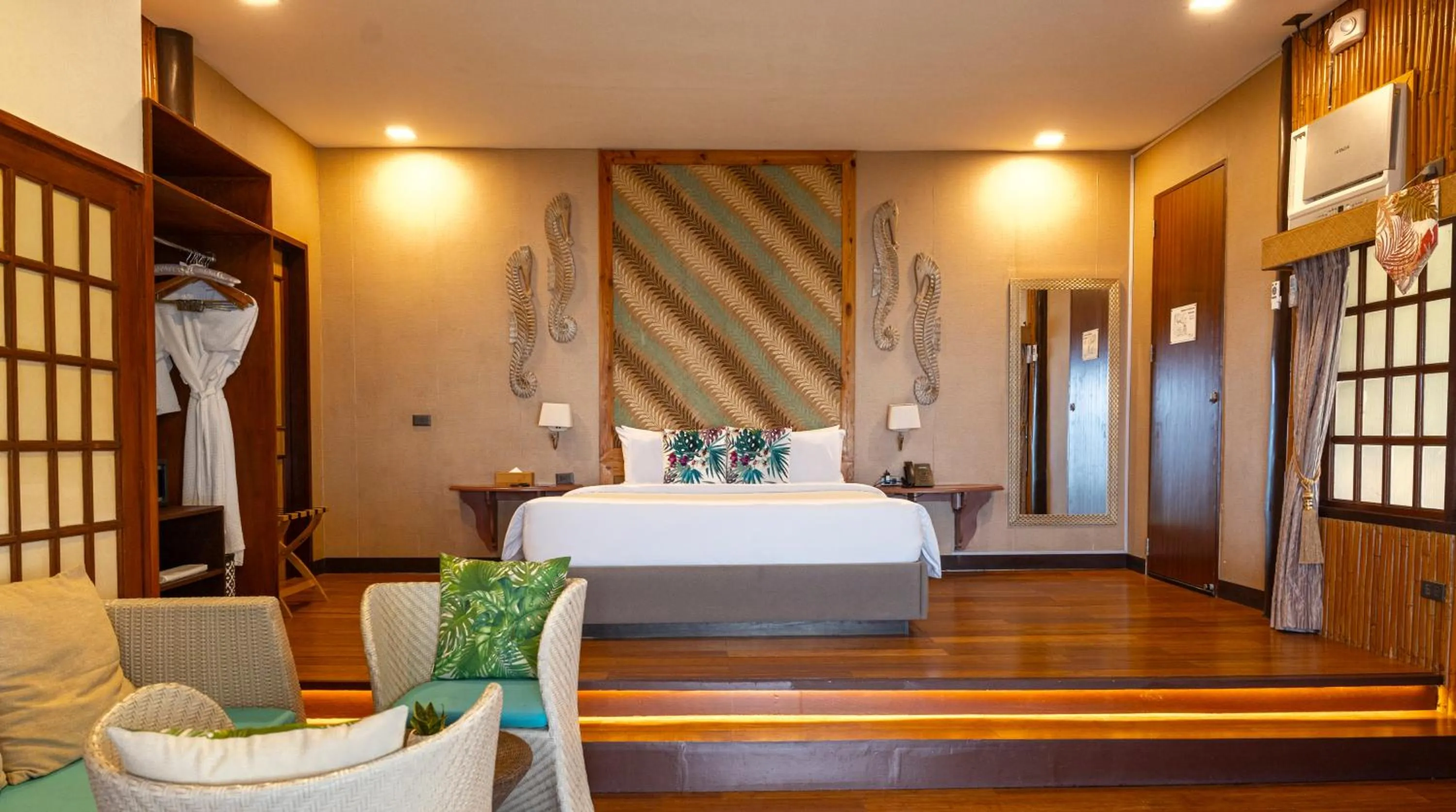 Bed in Club Serena Resort