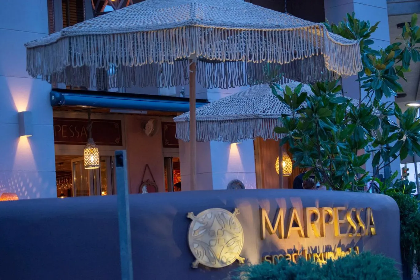 Facade/entrance in Marpessa Hotel & Spa