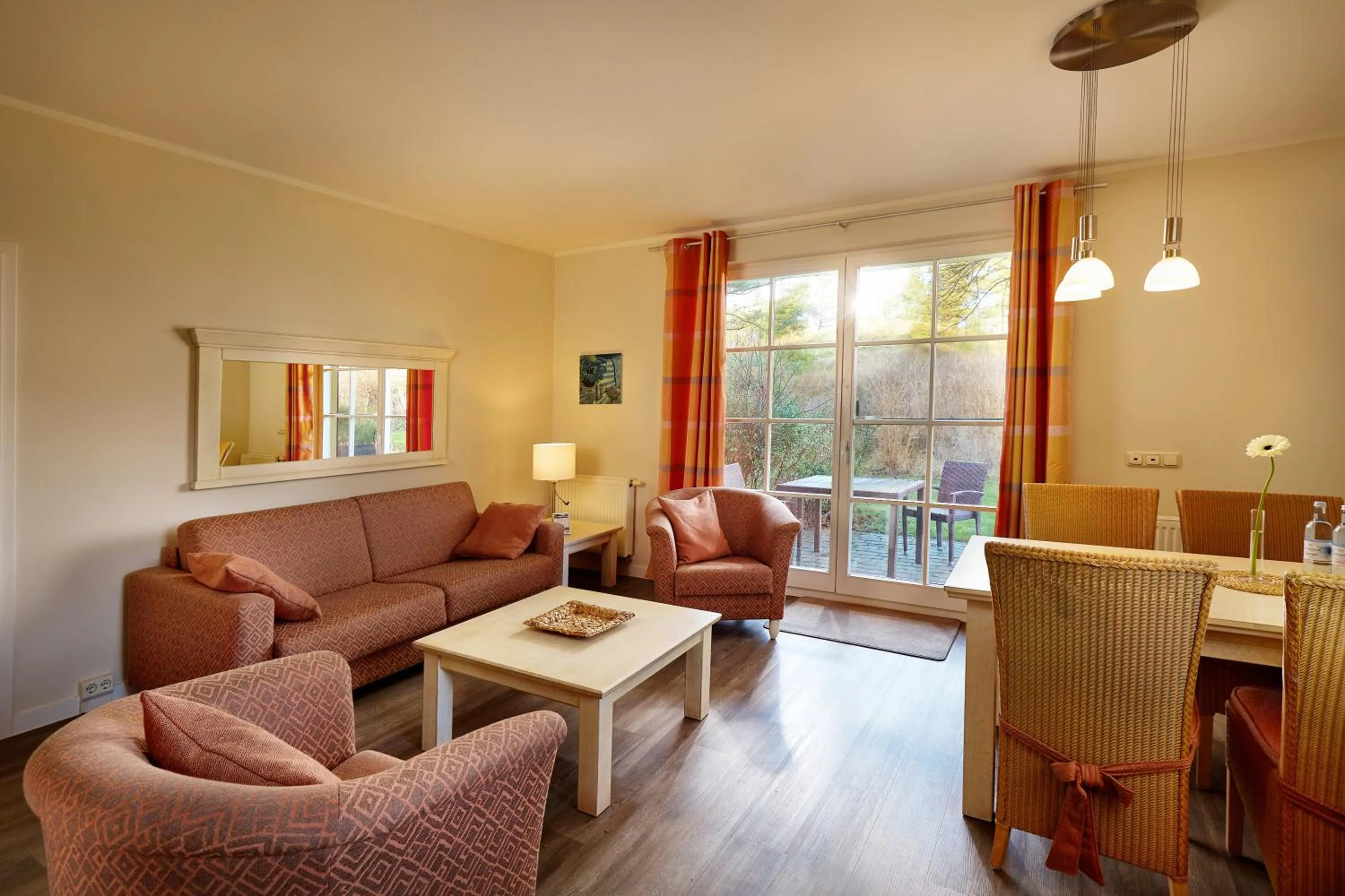 Living room in Ferienwohnungen Dünenmeer