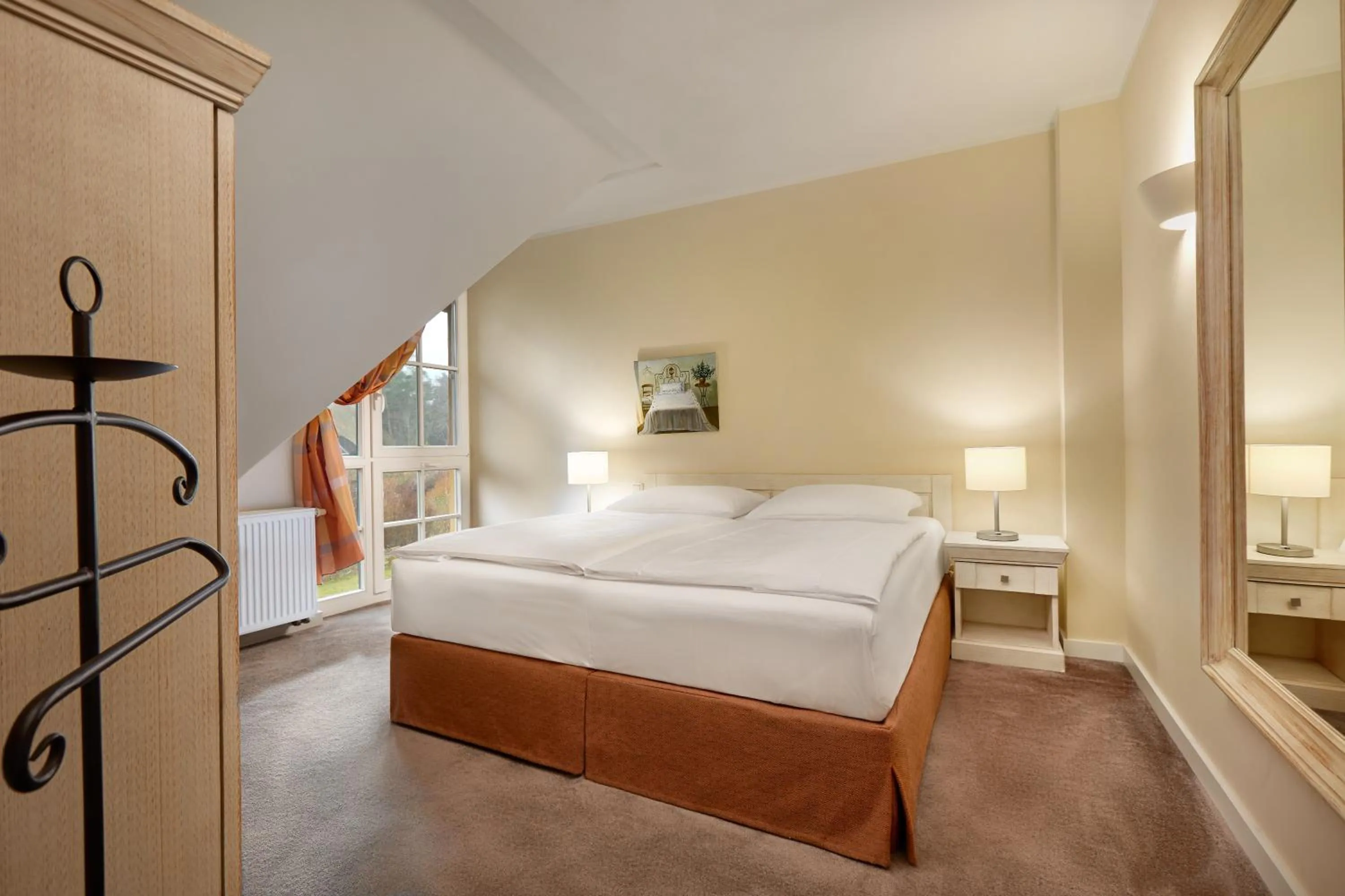 Bedroom, Bed in Ferienwohnungen Dünenmeer