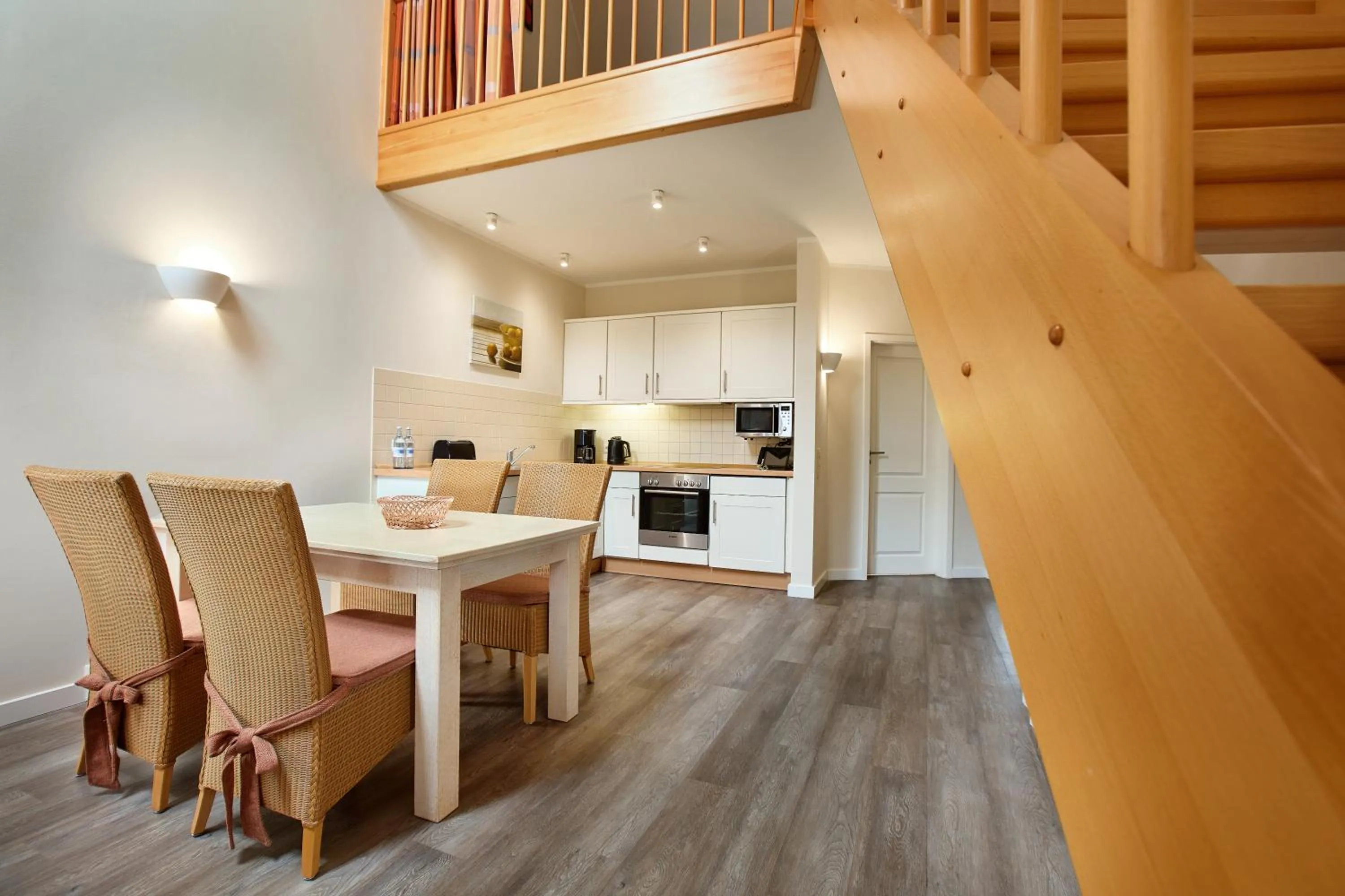 kitchen in Ferienwohnungen Dünenmeer