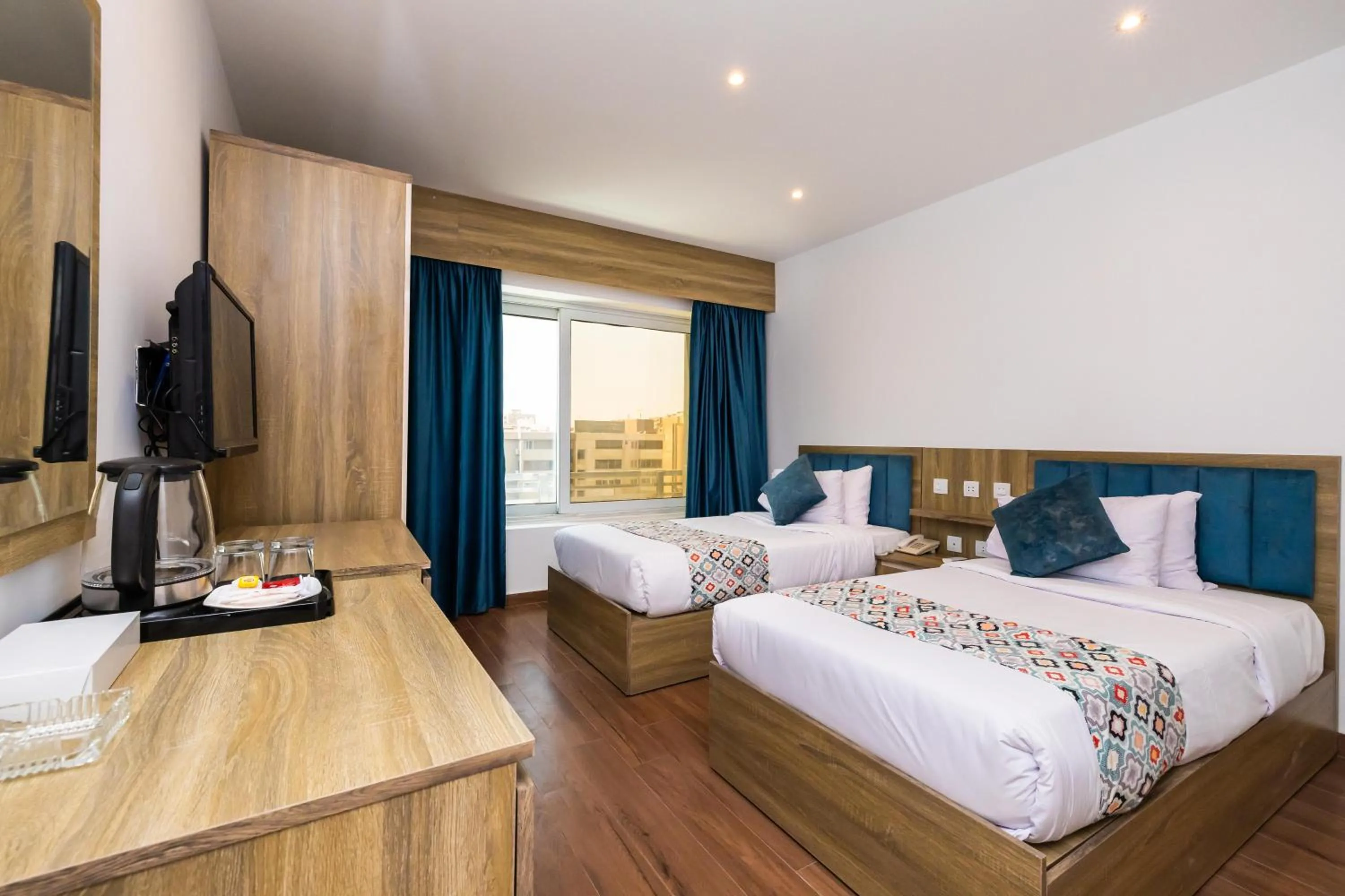 Bed in Golden Park Hotel Cairo, Heliopolis