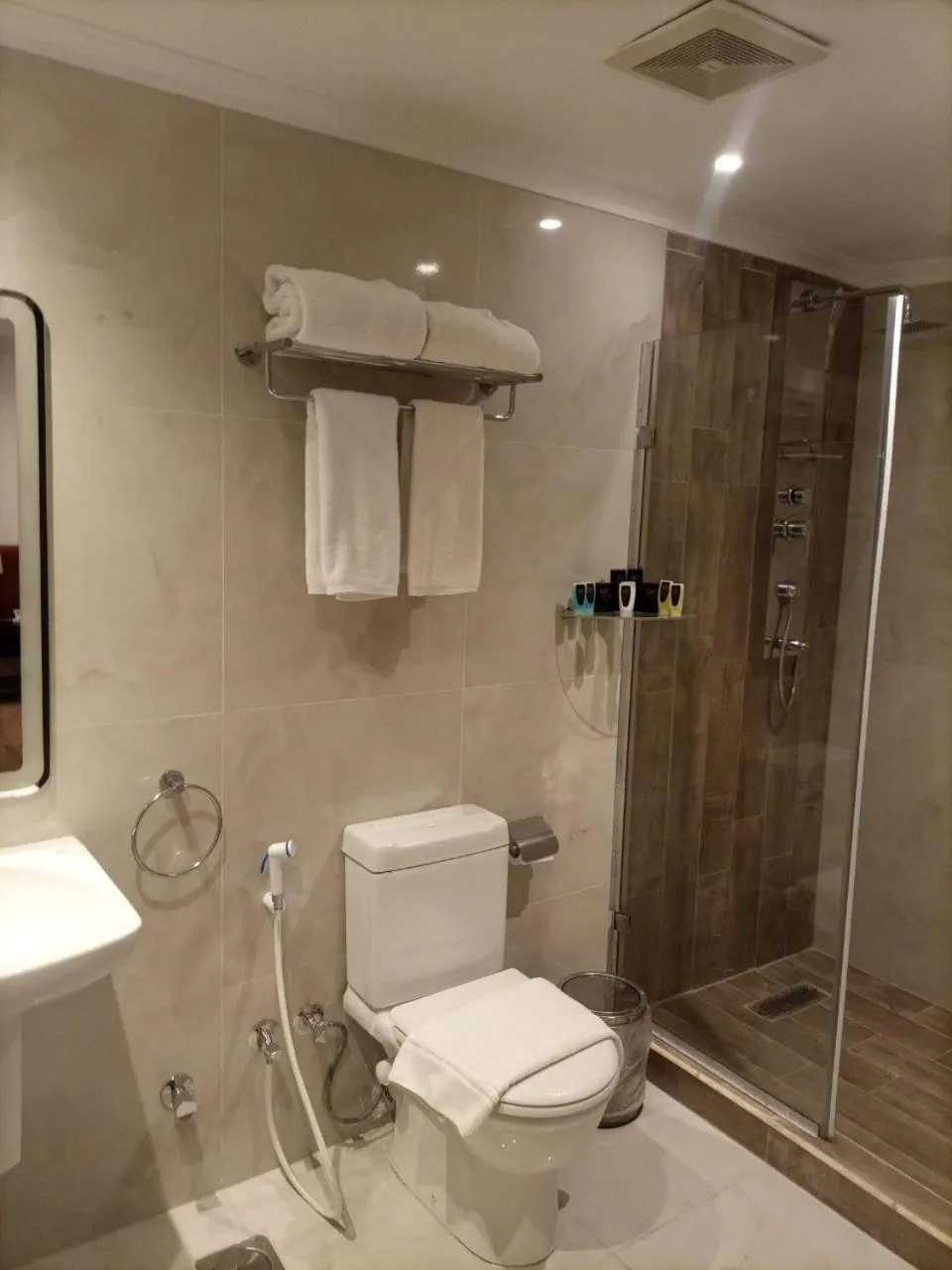 Shower in Golden Park Hotel Cairo, Heliopolis