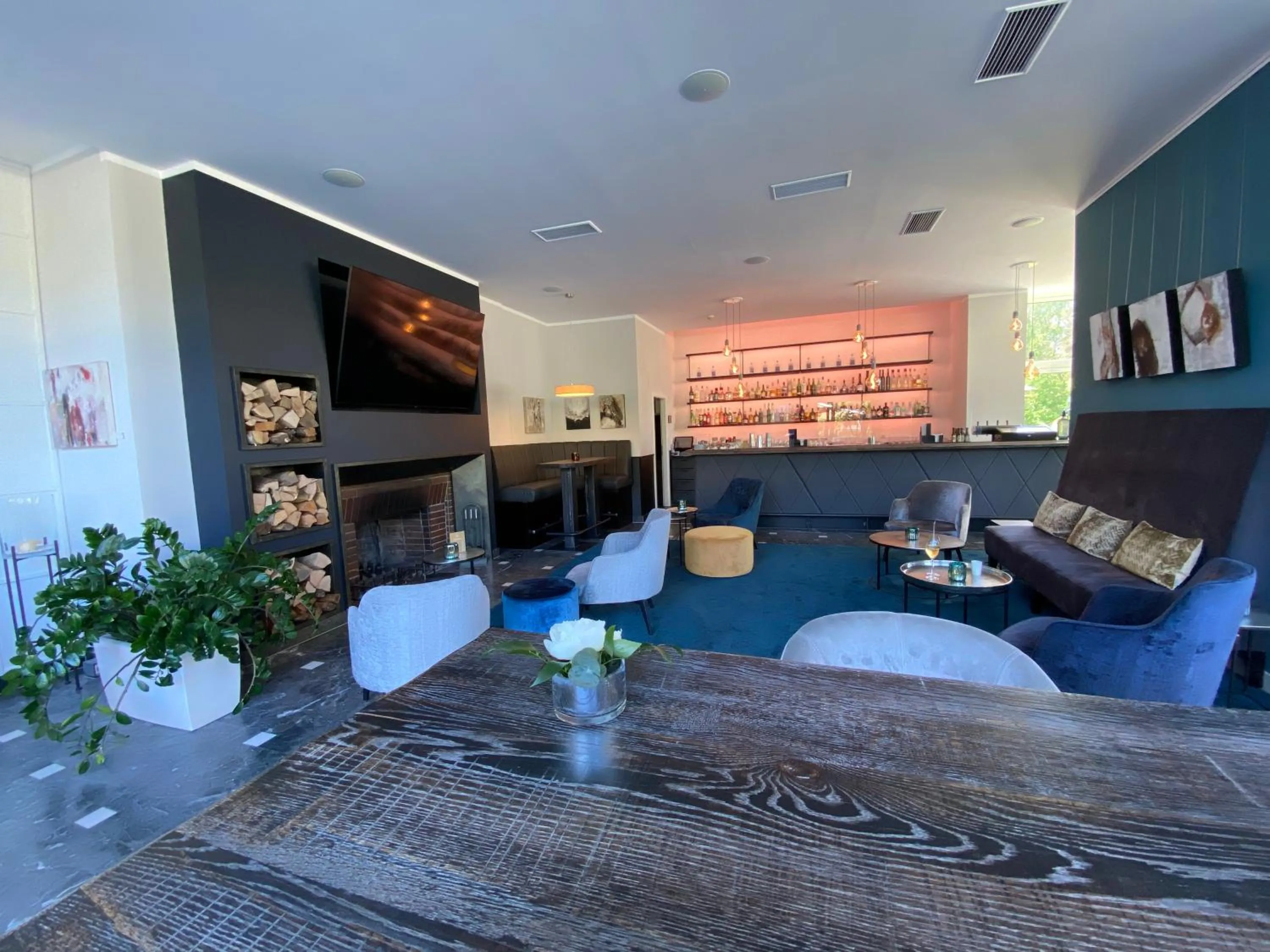 Lounge or bar in Ferienwohnungen Fischland