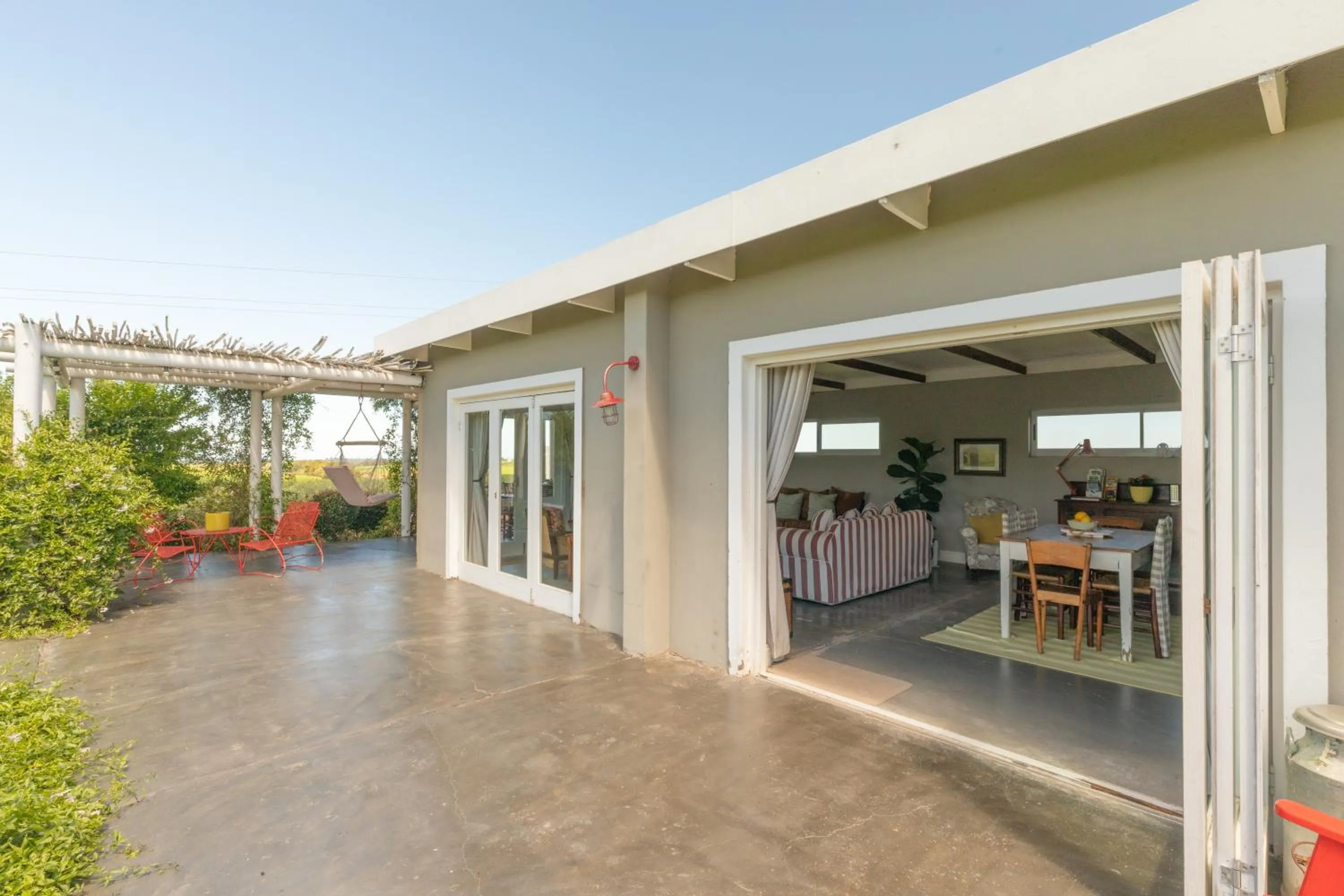 Patio in Libertas Guest Farm