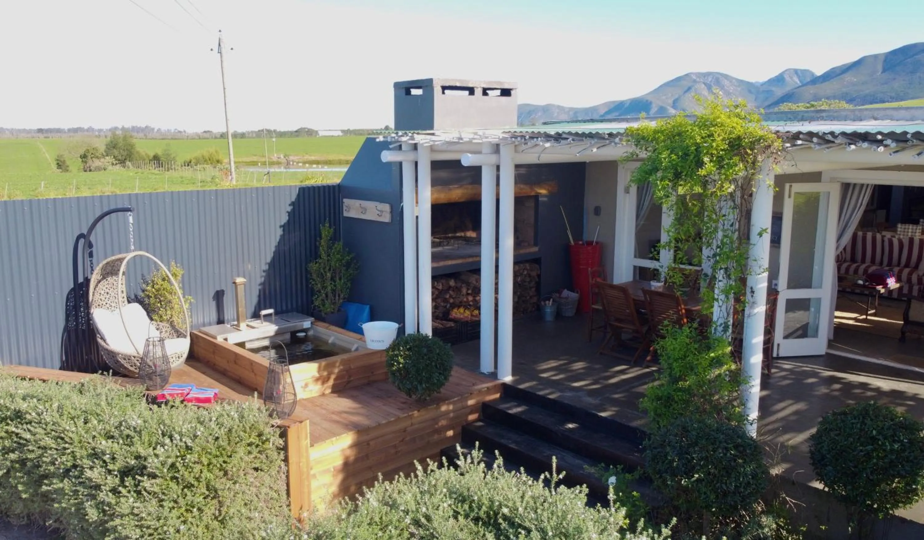 Patio in Libertas Guest Farm