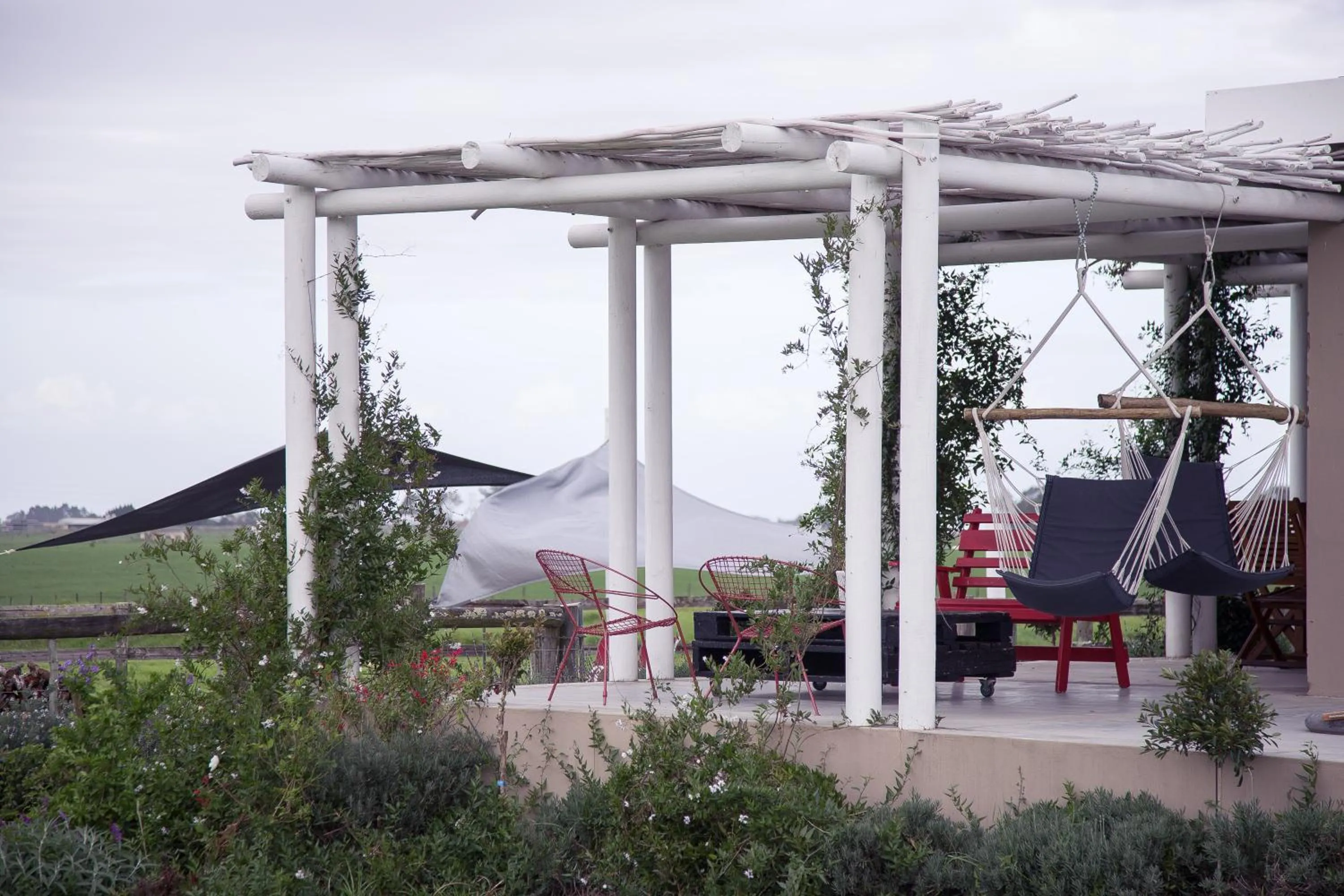 Patio in Libertas Guest Farm