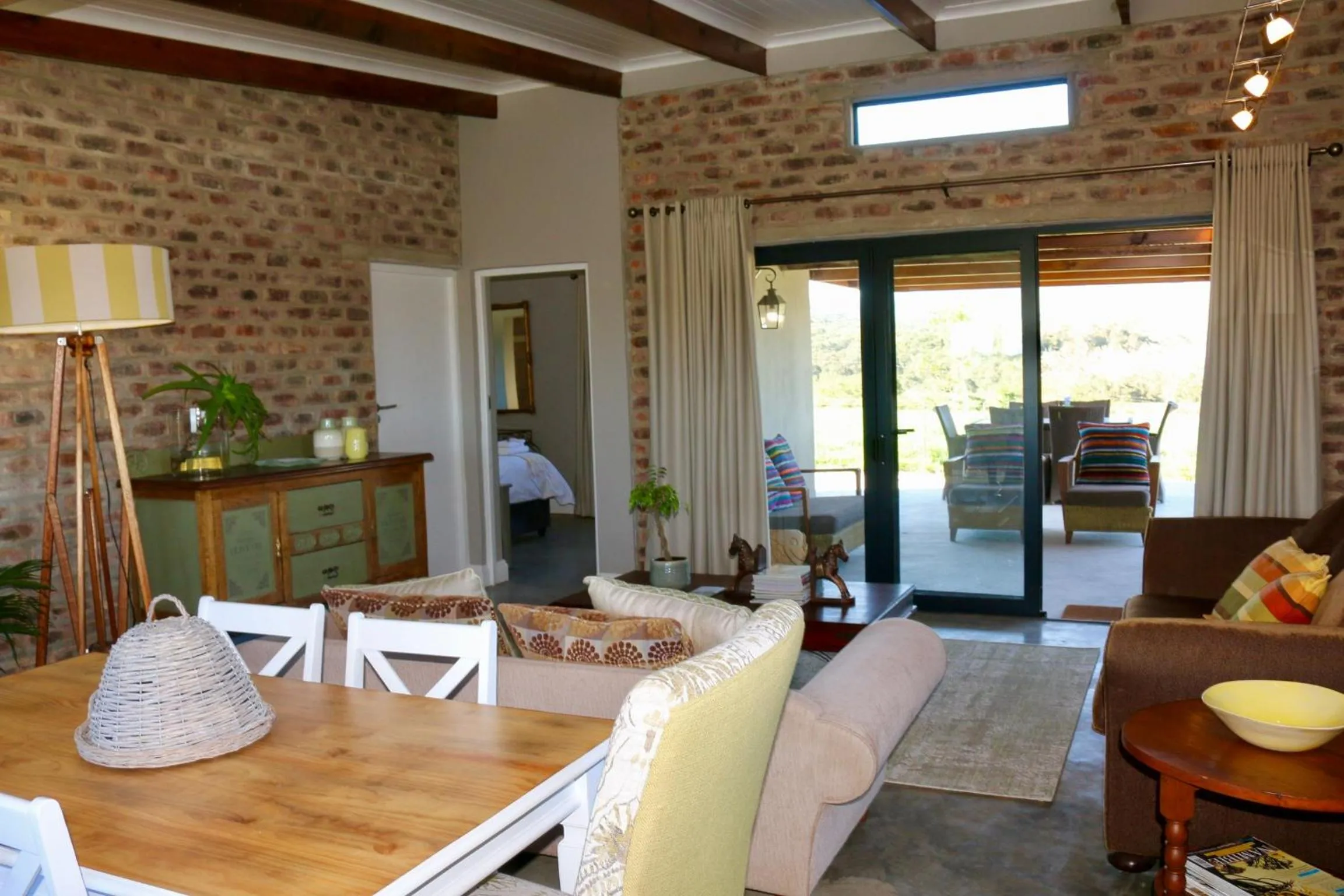 Patio in Libertas Guest Farm