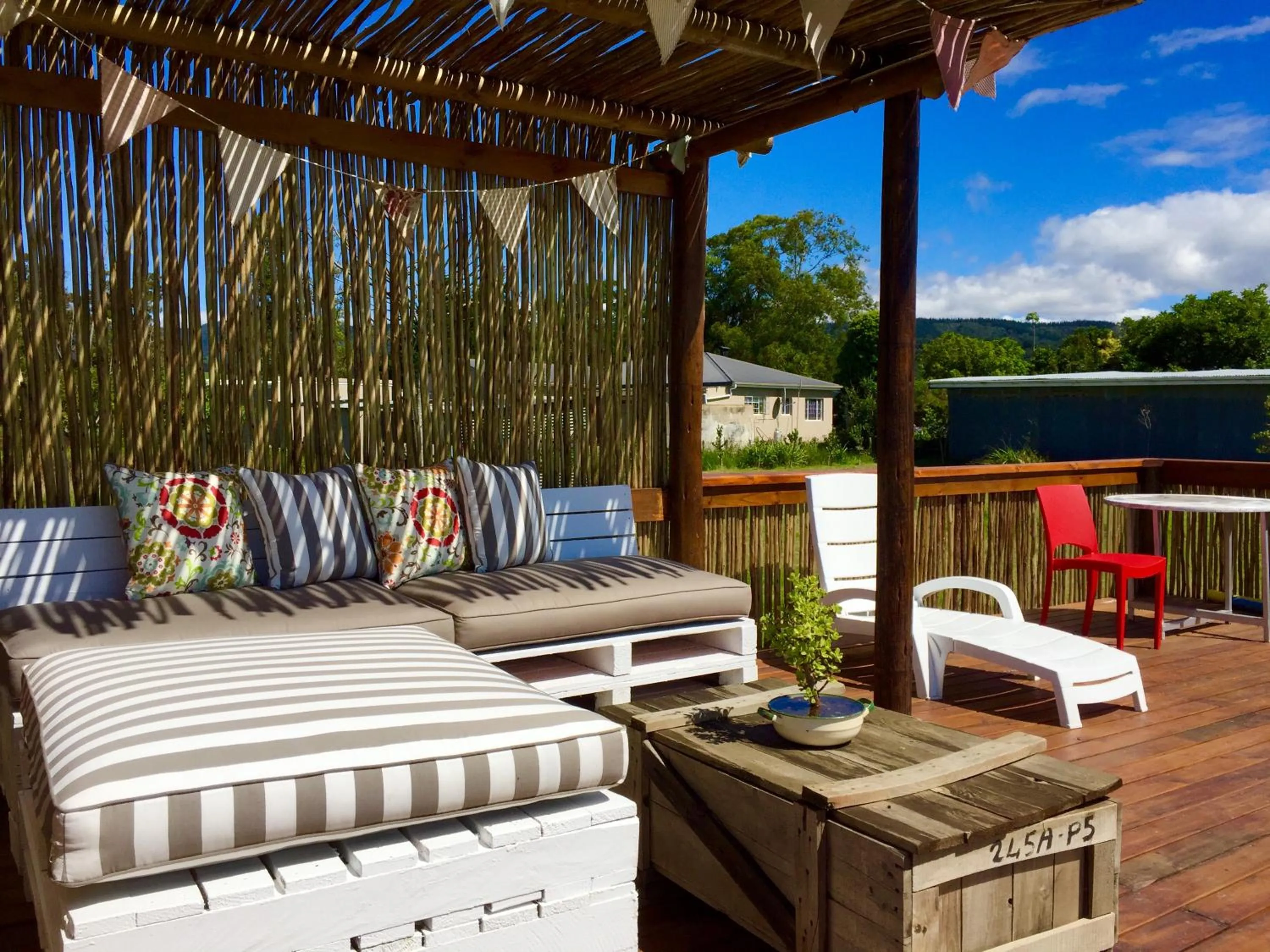 Swimming pool in Libertas Guest Farm