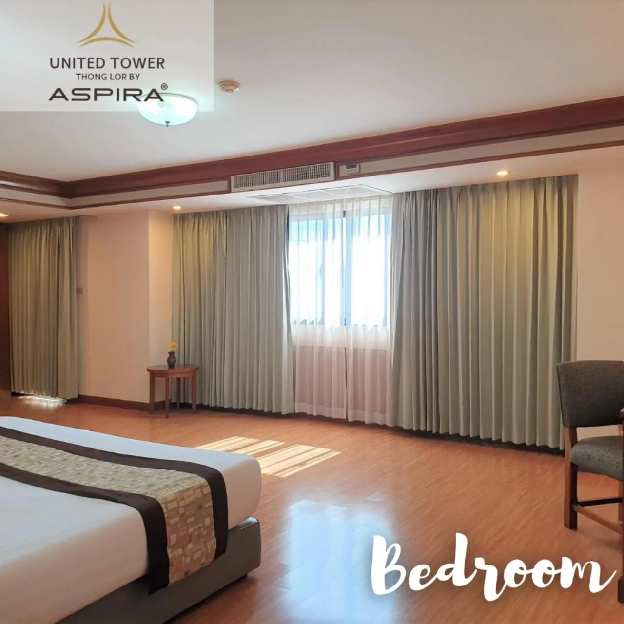 Bedroom, Bed in United Tower Thonglor by Aspira