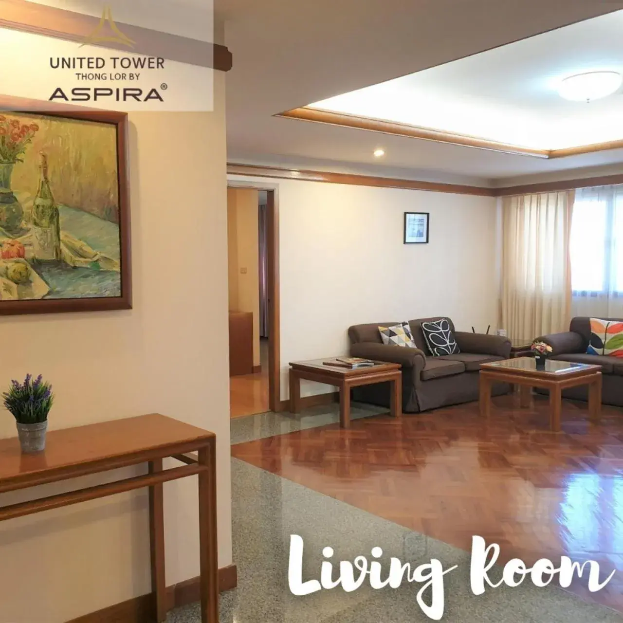Living room in United Tower Thonglor by Aspira Living room in United Tower Thonglor by Aspira