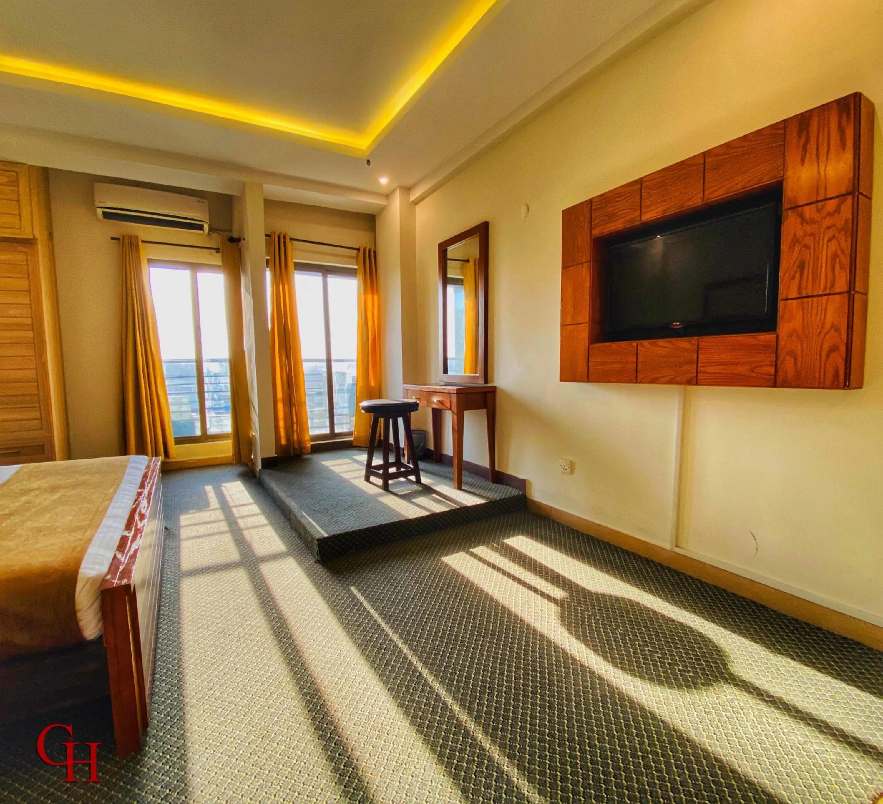 Bed in Grand Islamabad Hotel