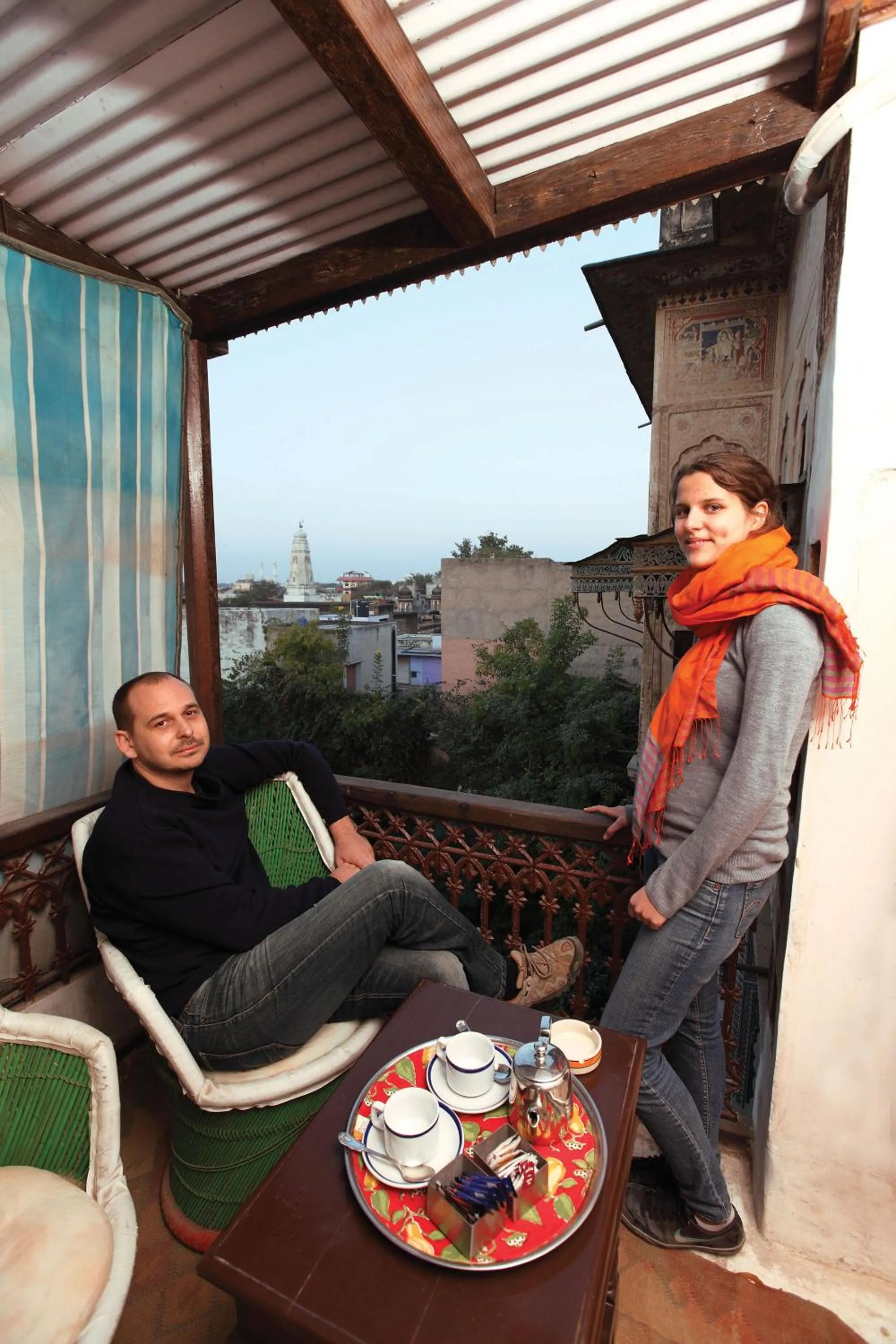 Balcony/Terrace in Hotel Mandawa Haveli