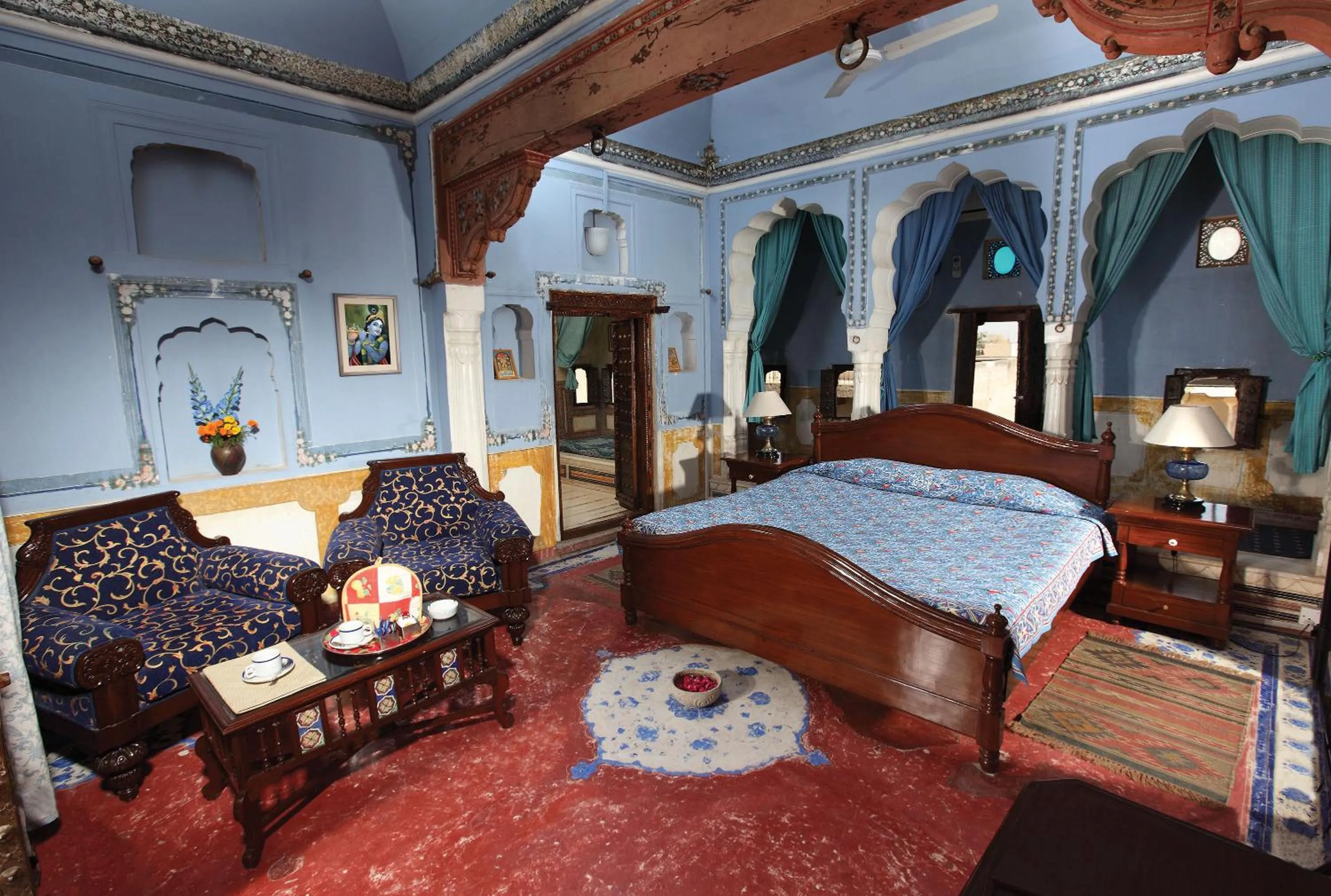 Photo of the whole room, Bed in Hotel Mandawa Haveli