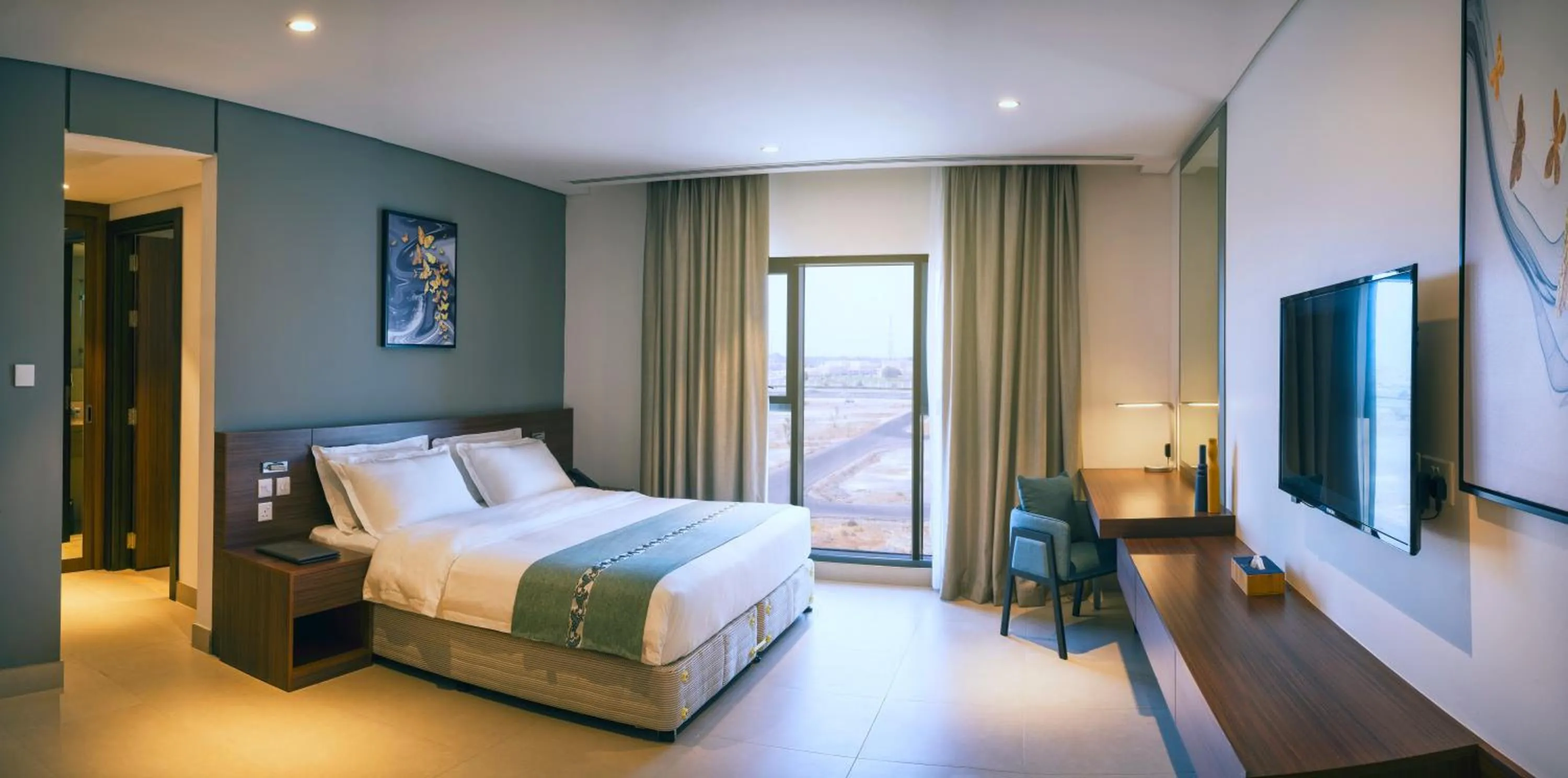 View (from property/room), Bed in Boulevard Hotel Oman