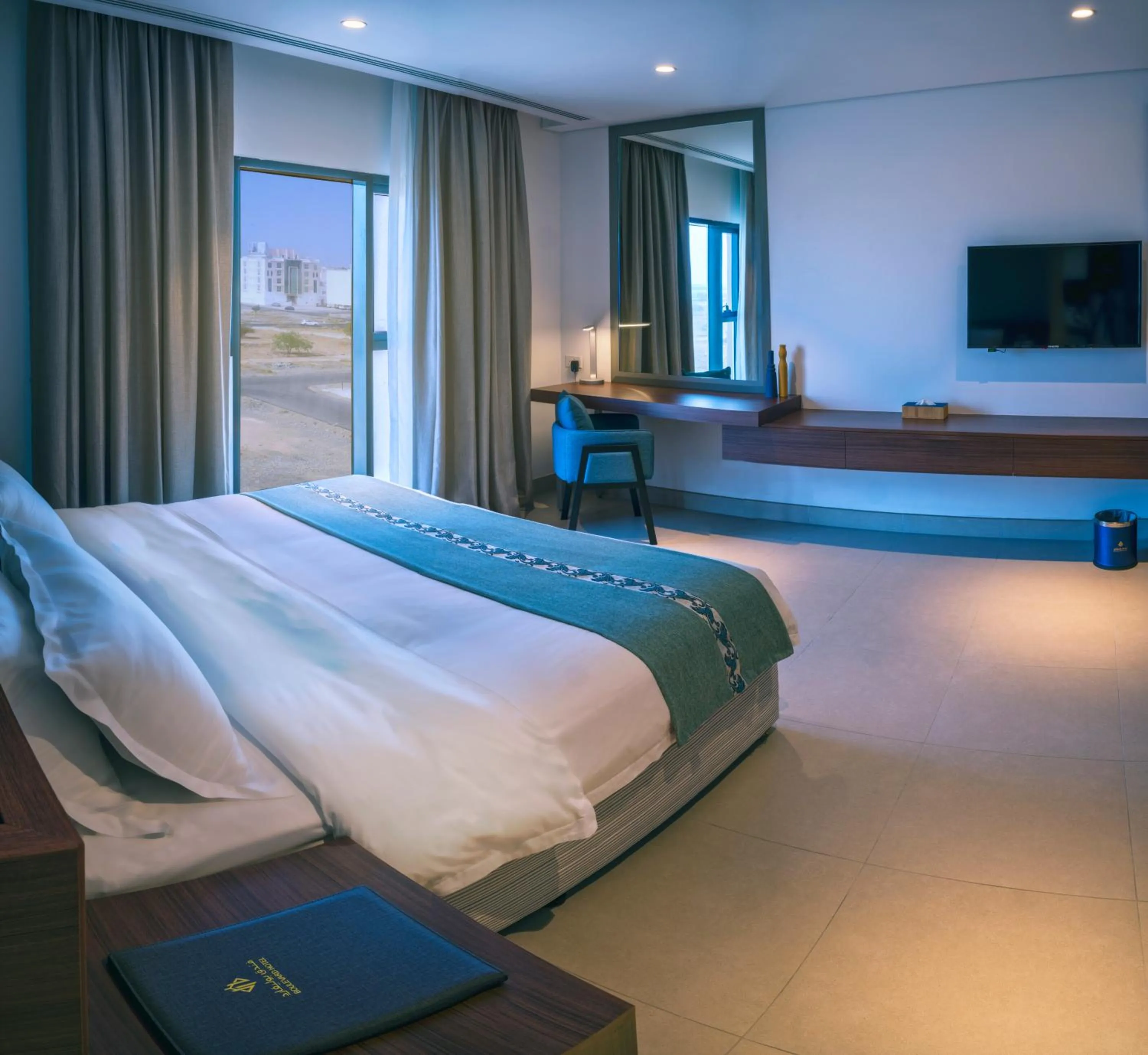 View (from property/room), Bed in Boulevard Hotel Oman