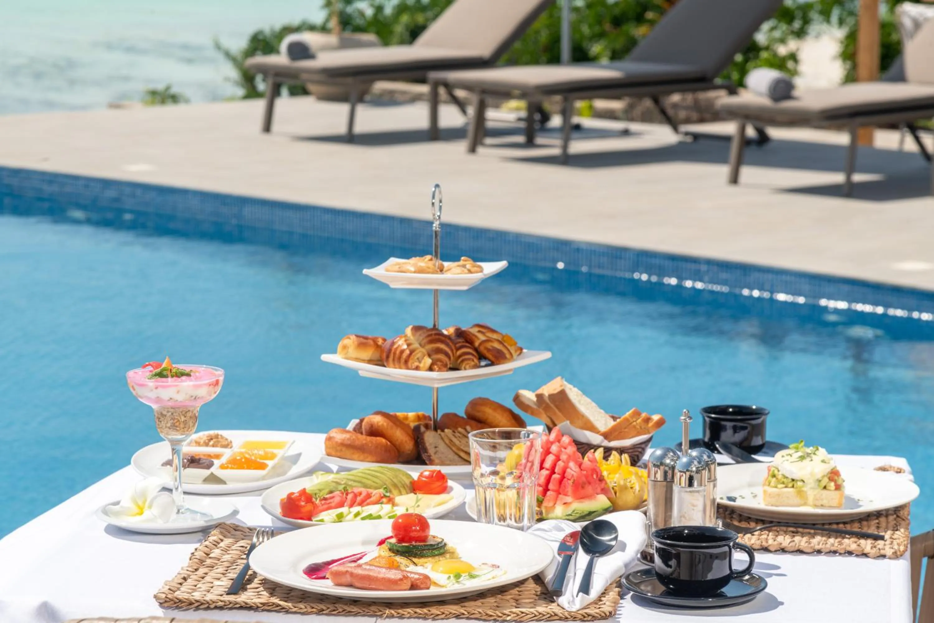 Dining area in Villa Bluu